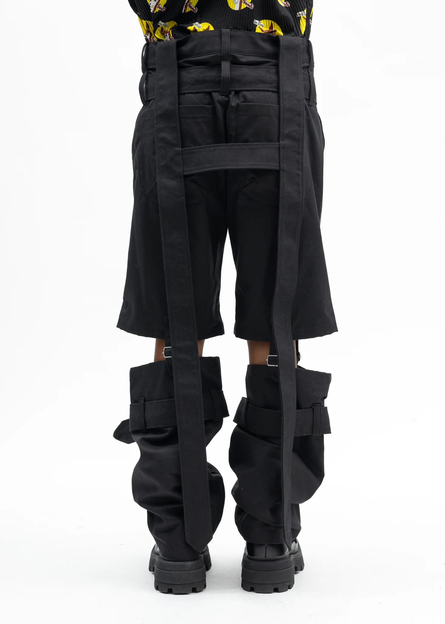 BLACK HARNESS BONDAGE PANTS - Image 3