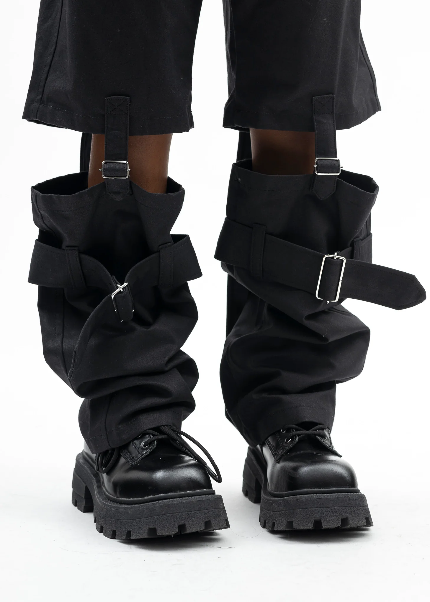 BLACK HARNESS BONDAGE PANTS - Image 4