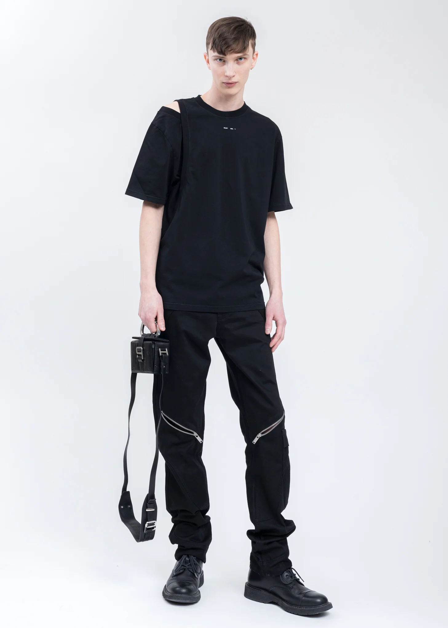 Black HE MONOGRAM MINI CROSSBODY Bag - Image 6