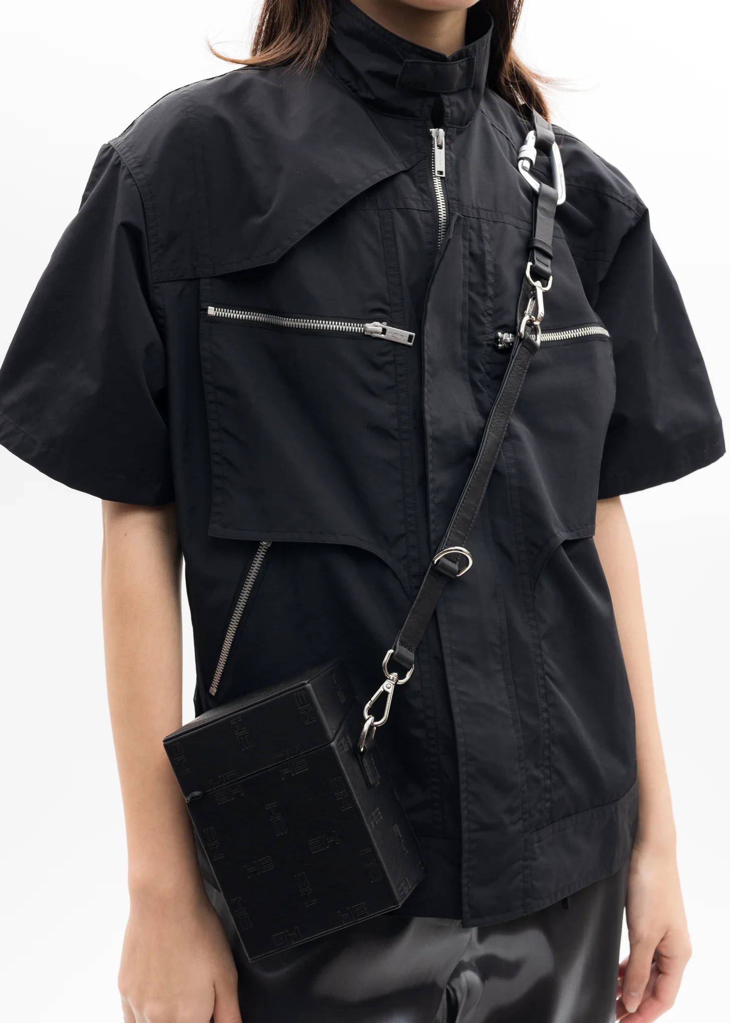 Black HE MONOGRAM STRAP BOX Bag - Image 2