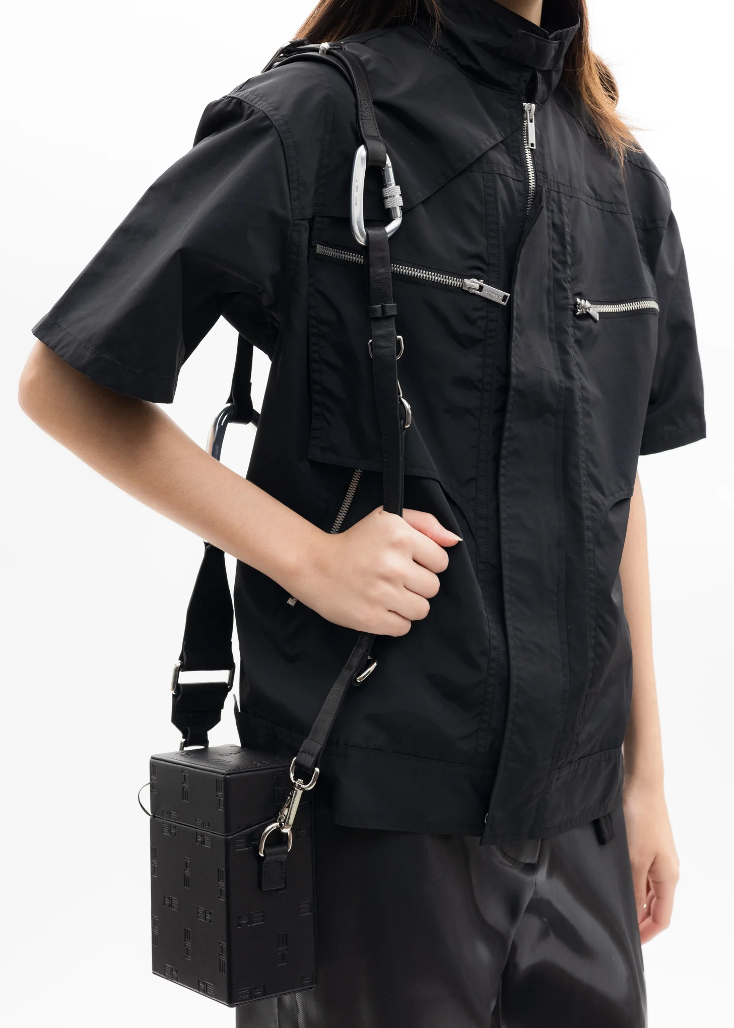 Black HE MONOGRAM STRAP BOX Bag - Image 3