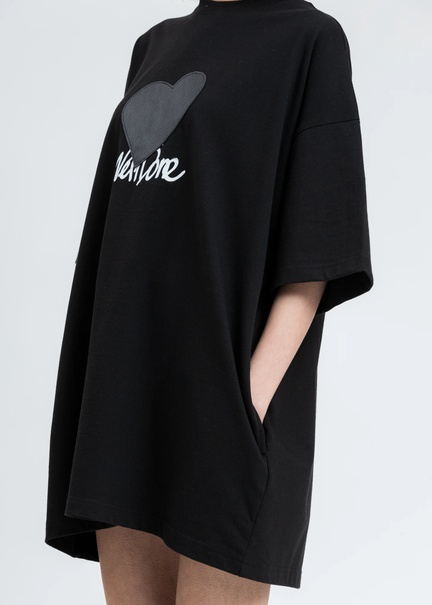Black Heart Patch We11done T-Shirt - Image 2