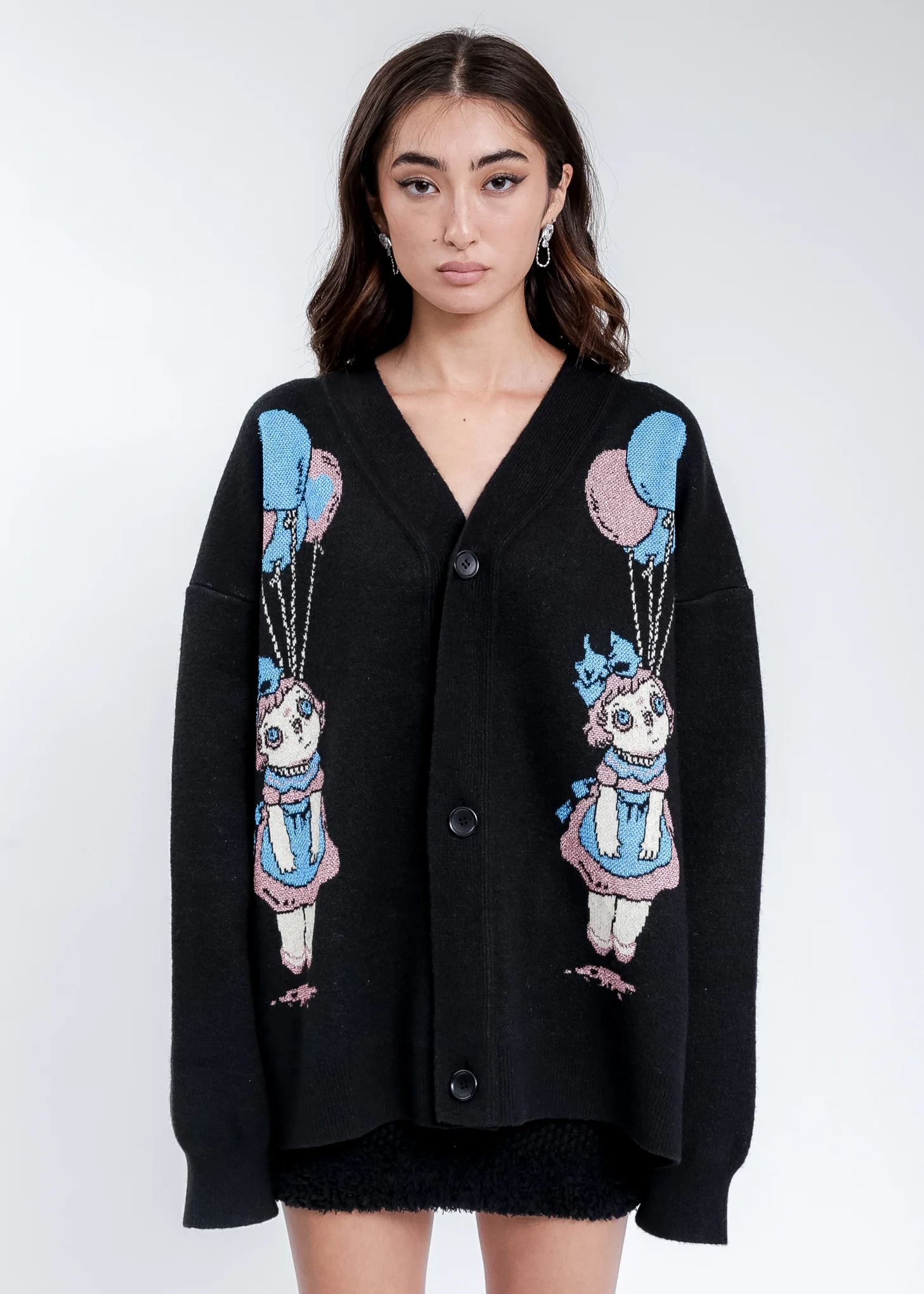 Black Heaven Girl Knit Cardigan
