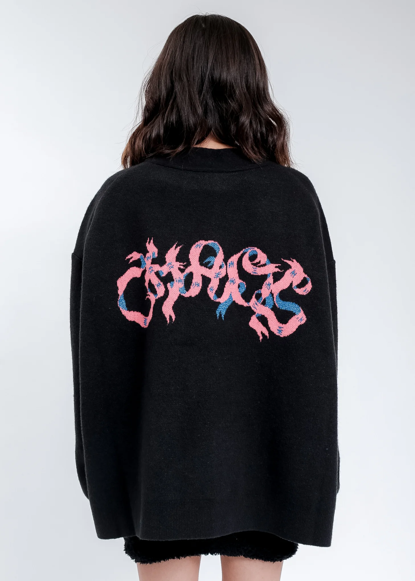 Black Heaven Girl Knit Cardigan - Image 2