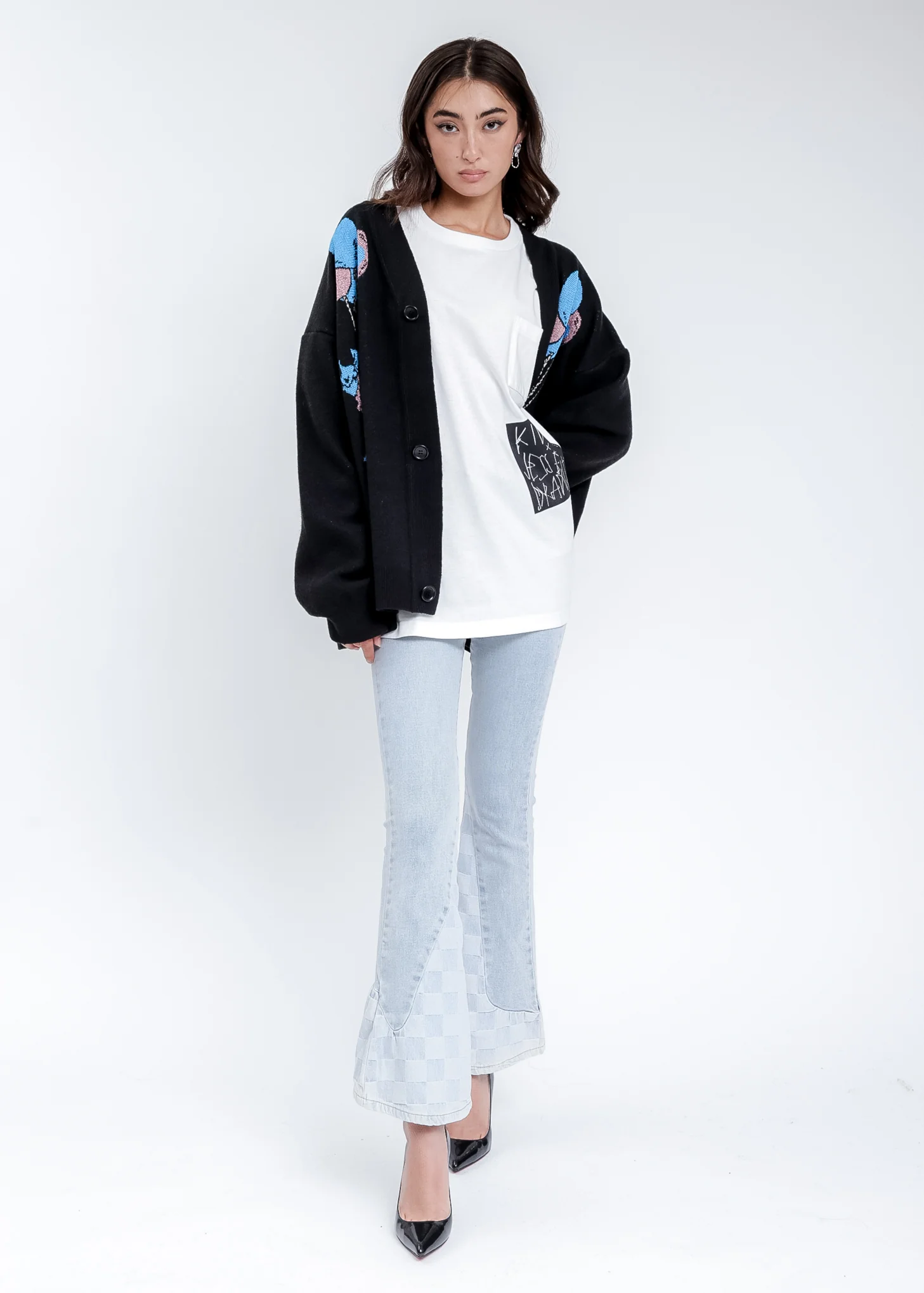 Black Heaven Girl Knit Cardigan - Image 6