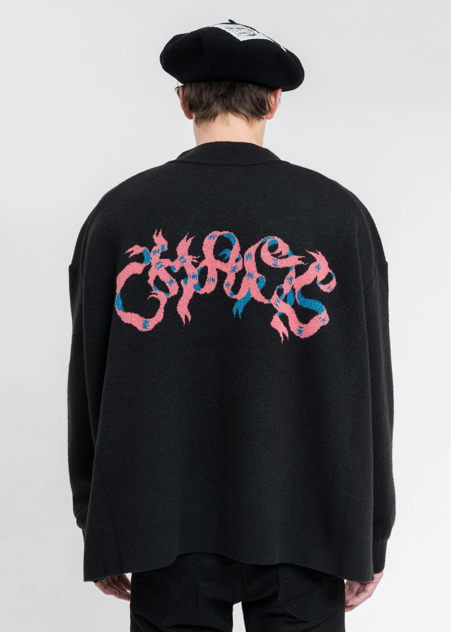 Black Heaven Girl Knit Cardigan - Image 4