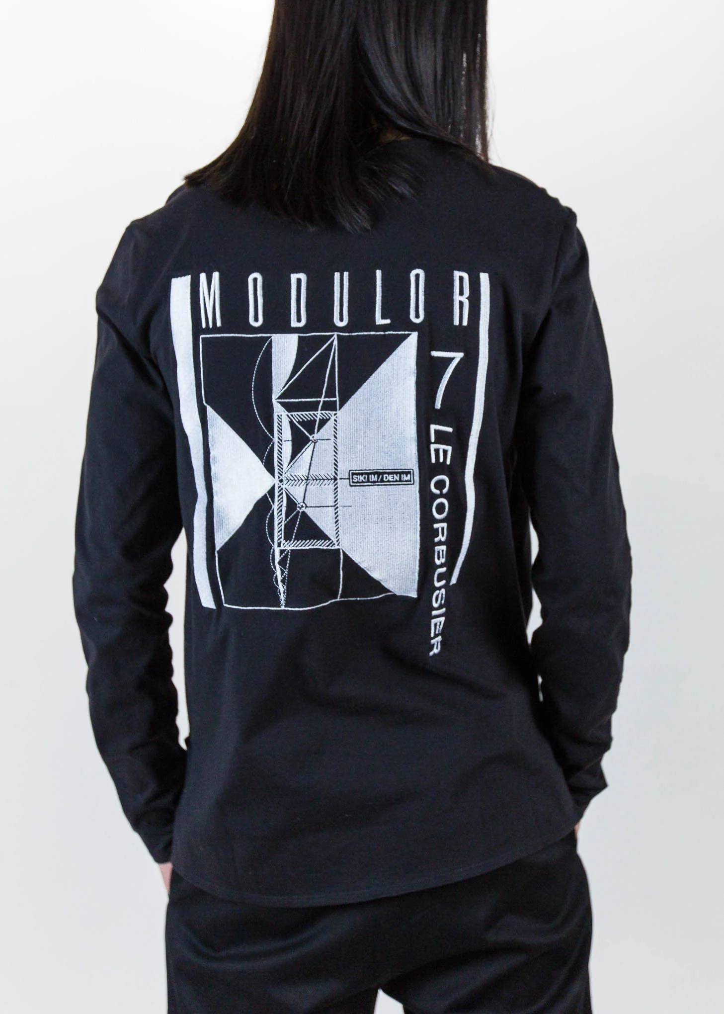 Black Heavy Embroidery Long Sleeve - Image 2