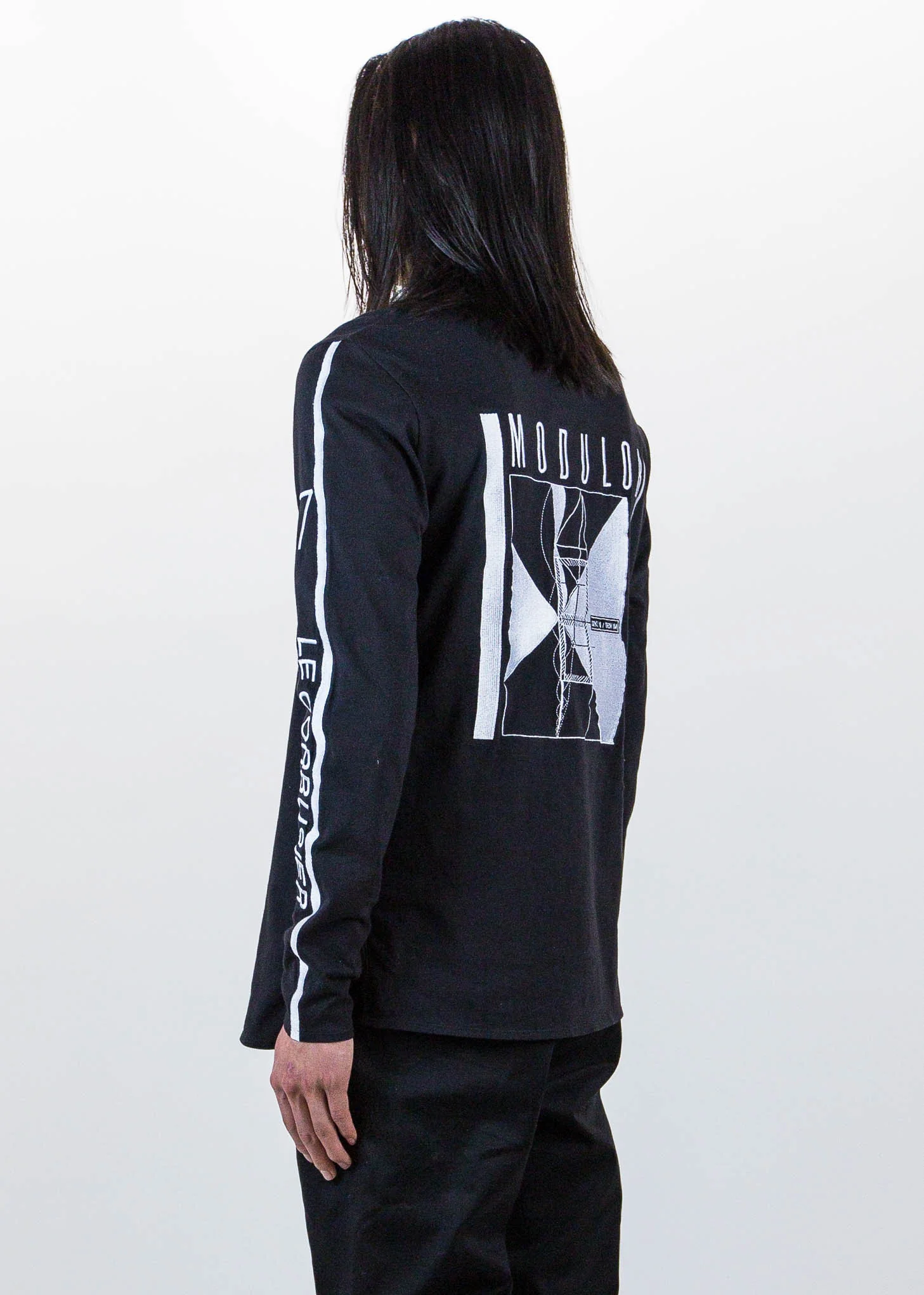 Black Heavy Embroidery Long Sleeve - Image 4