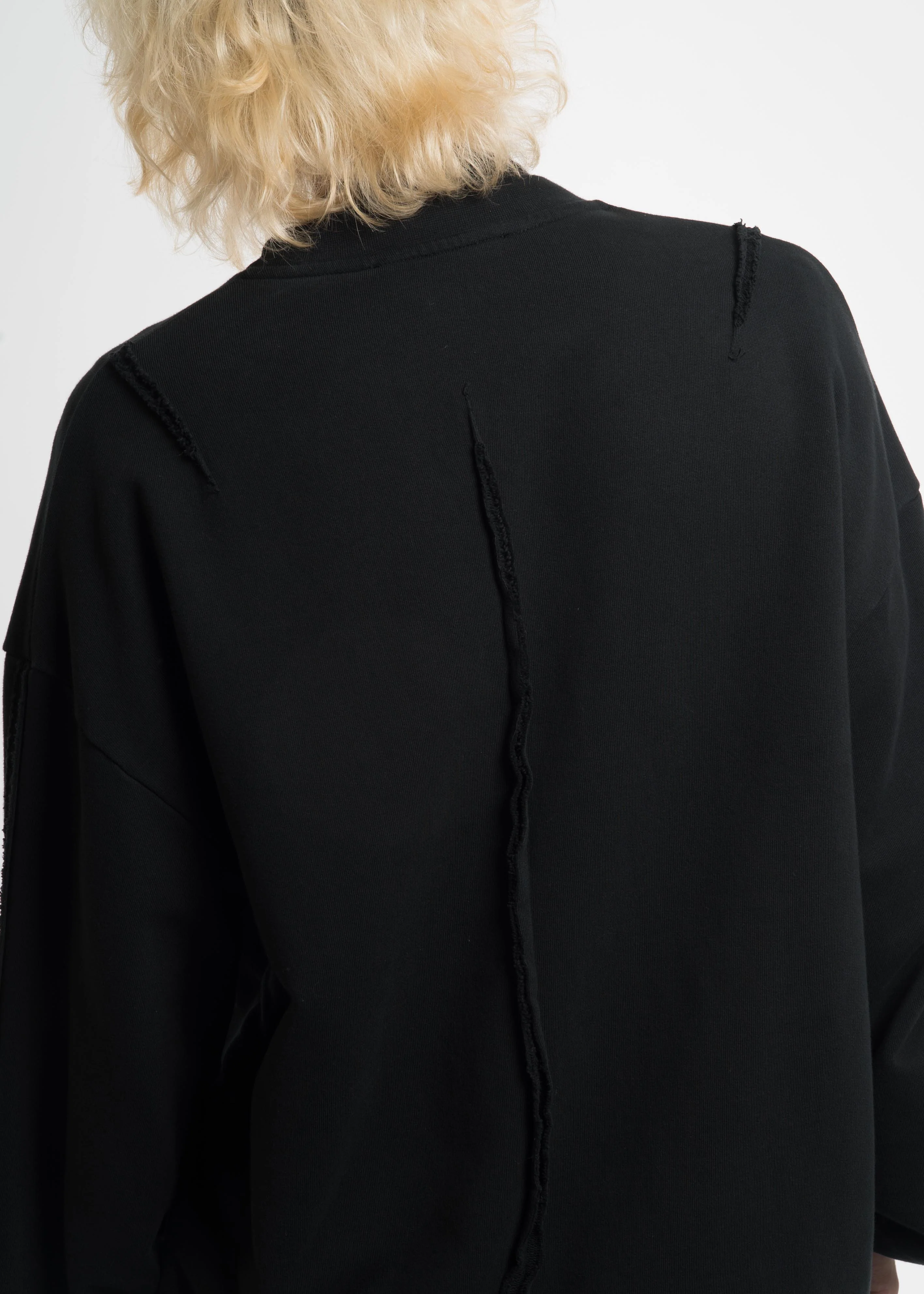 Black Heavy Jersey Darts Sweater with Patch 03 - Image 2