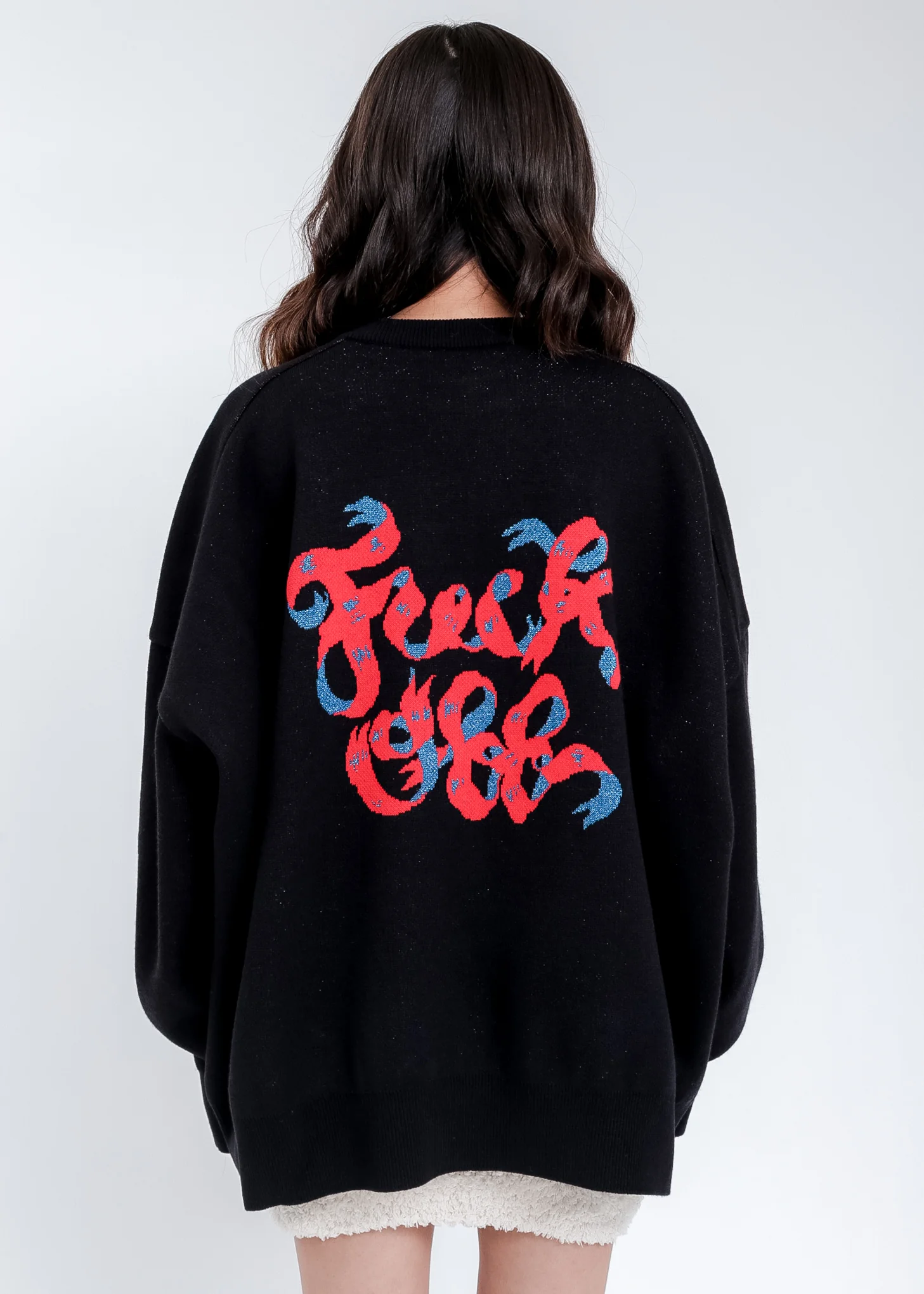Black Hell Boy Knit Pullover Sweater - Image 2