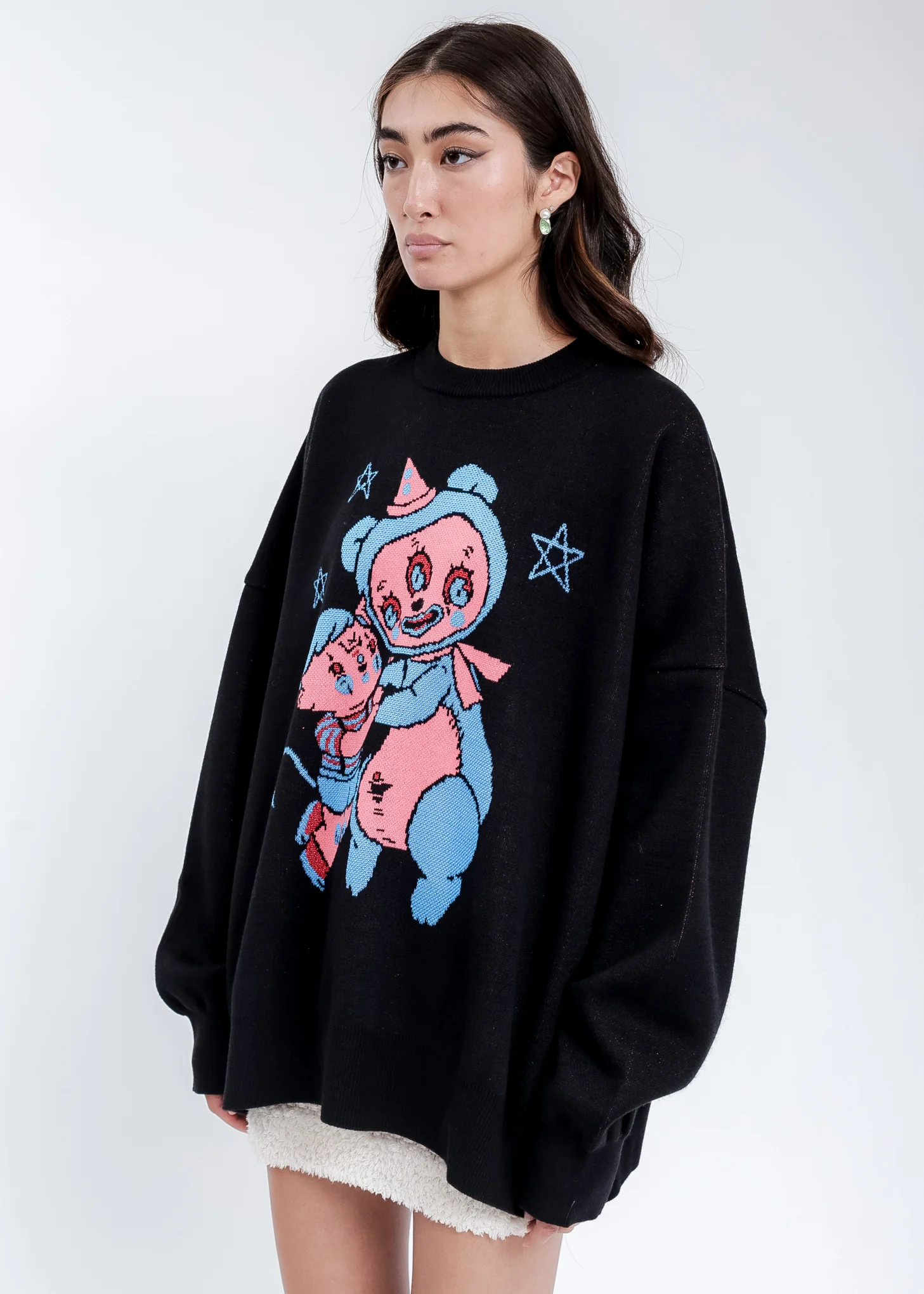 Black Hell Boy Knit Pullover Sweater - Image 3