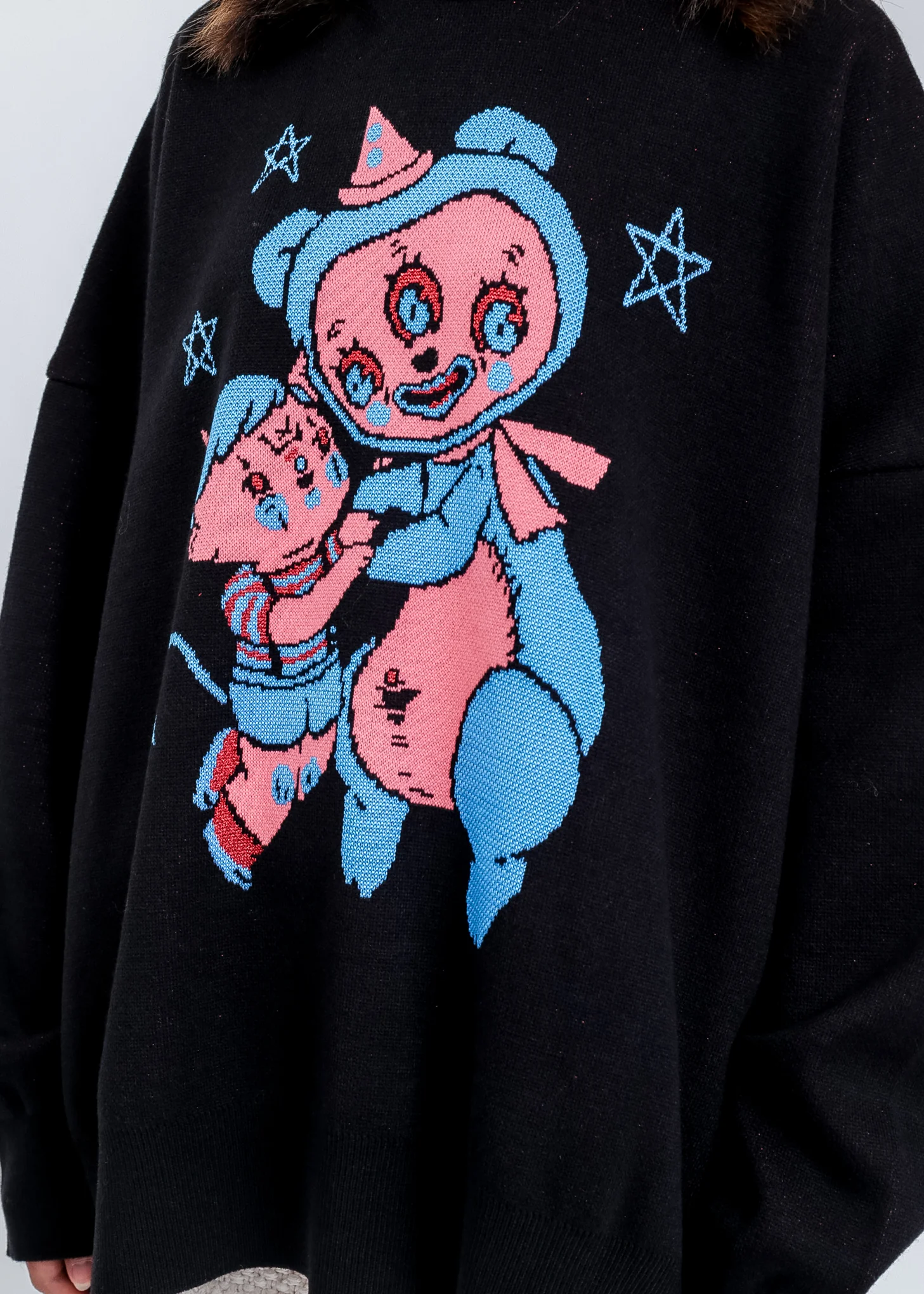 Black Hell Boy Knit Pullover Sweater - Image 4