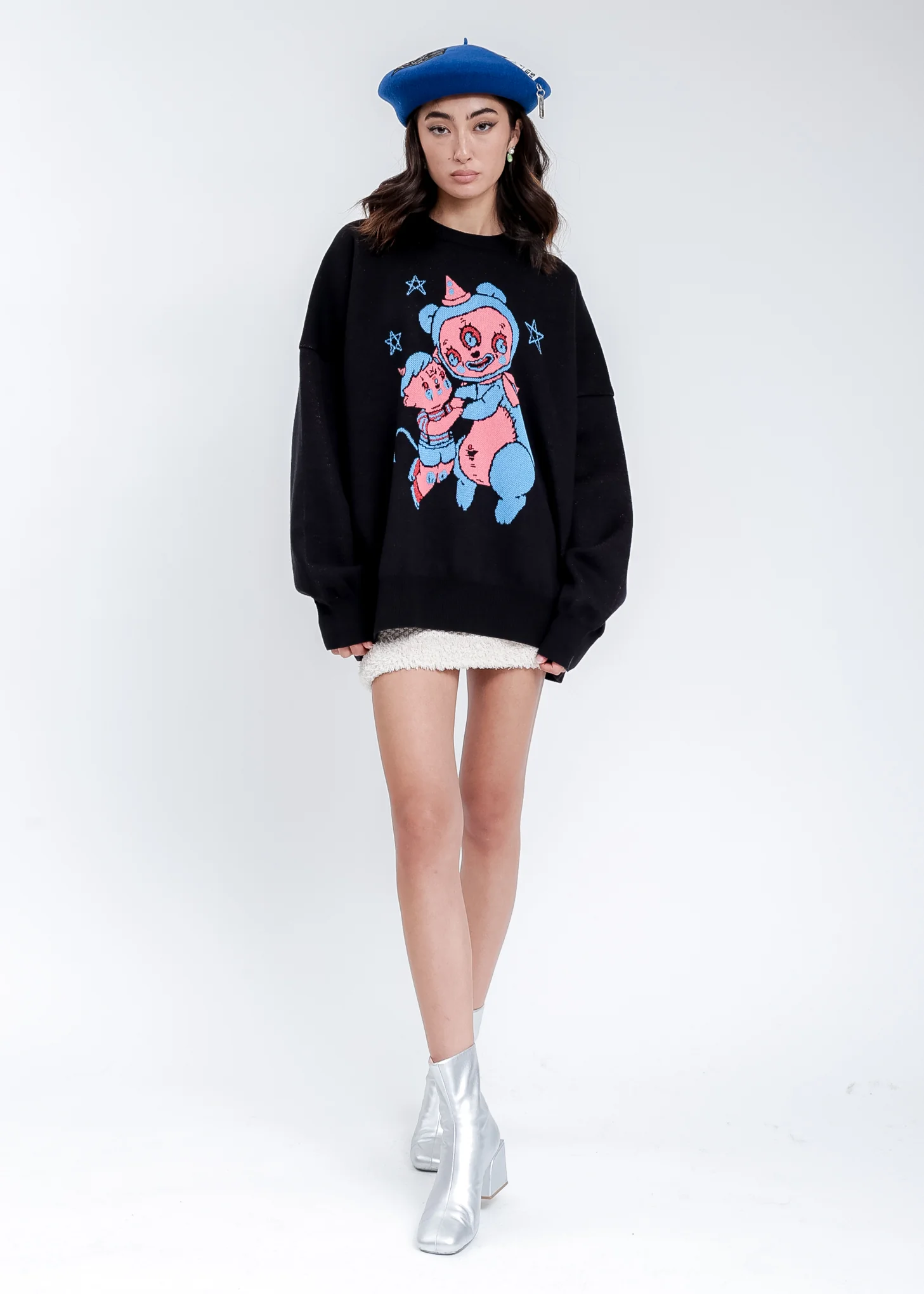 Black Hell Boy Knit Pullover Sweater - Image 5