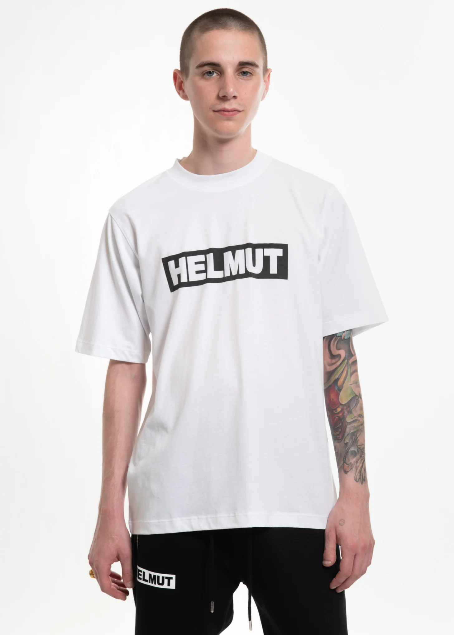 Black Helmut Logo T-Shirt - Image 2