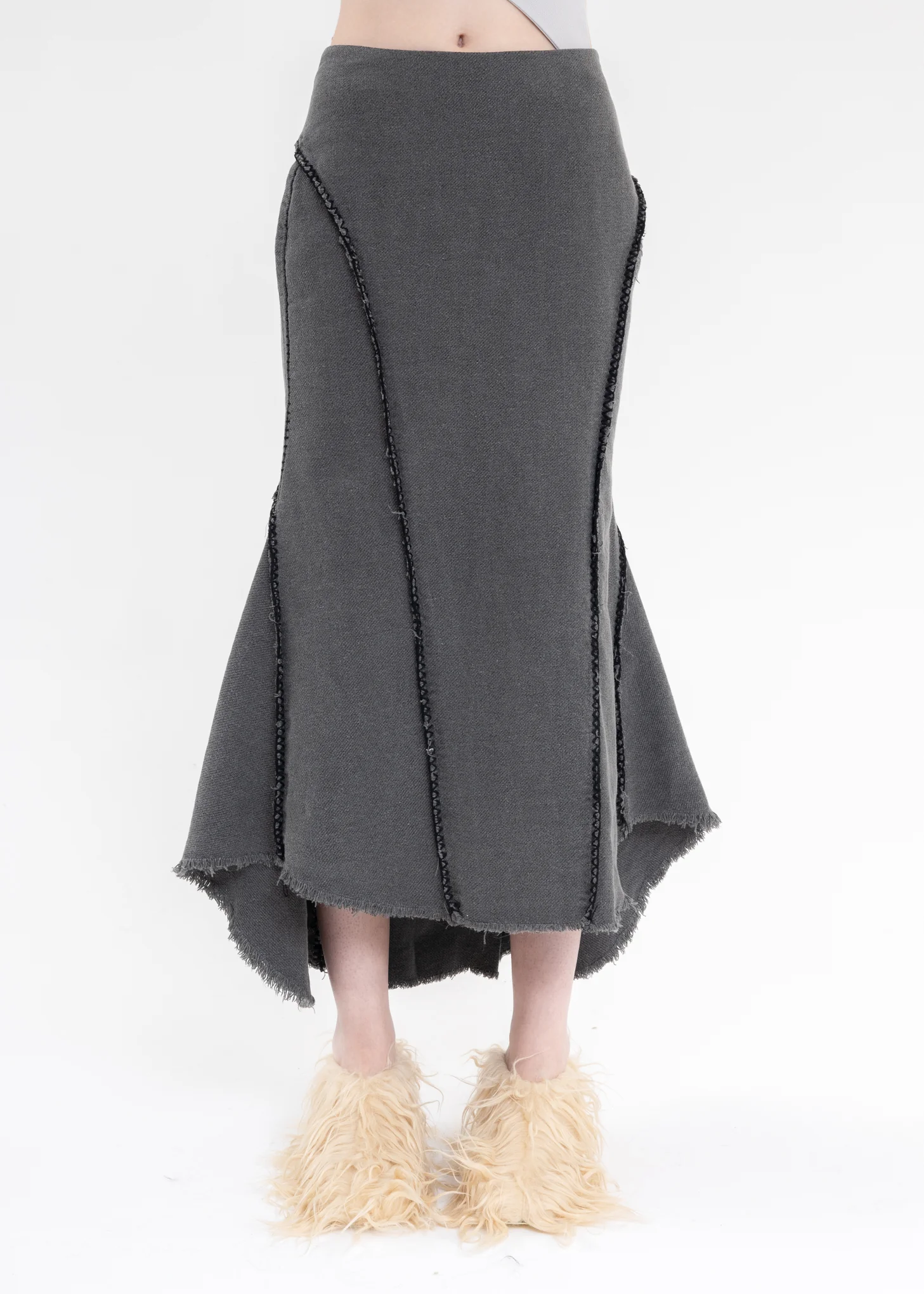GREY HEMP SKIRT