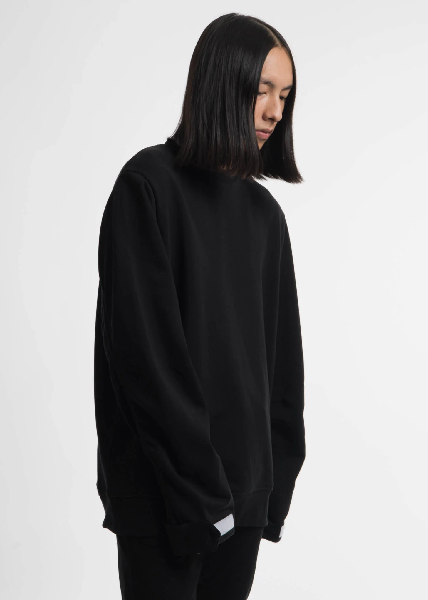Black Heston Bomber Sweatshirt