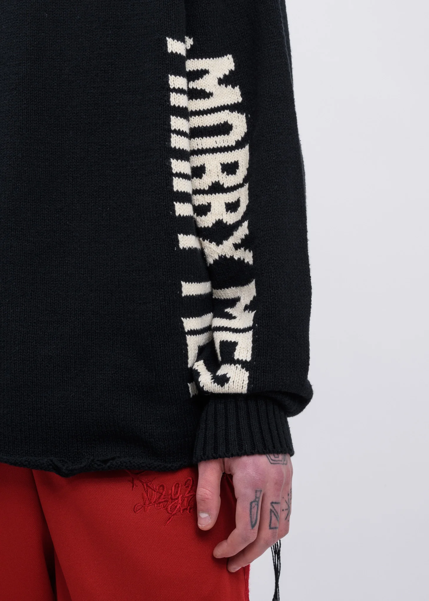 Black  Hidden Message Knitwear - Image 2