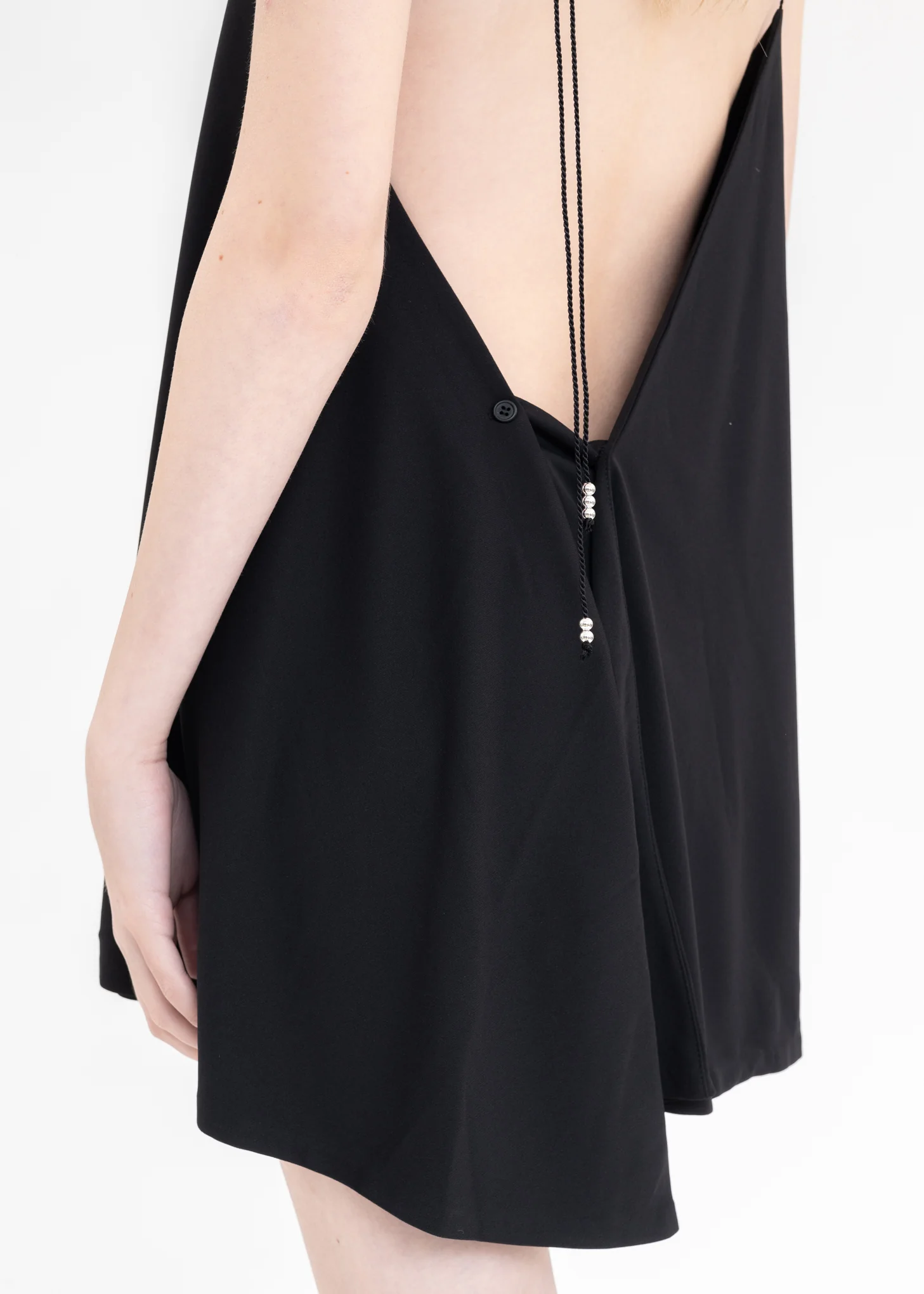 BLACK HIERO SLIP DRESS - Image 5