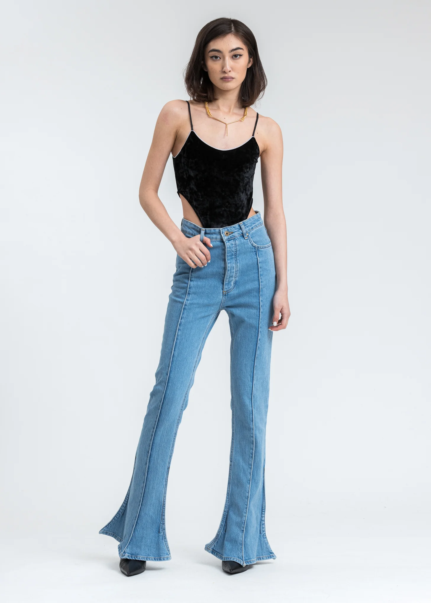 Black High Cut Body Suit - Image 5