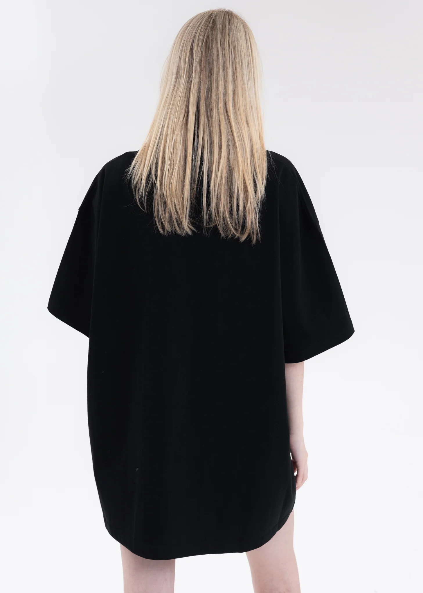 BLACK HIGH NECK T-SHIRT - Image 3