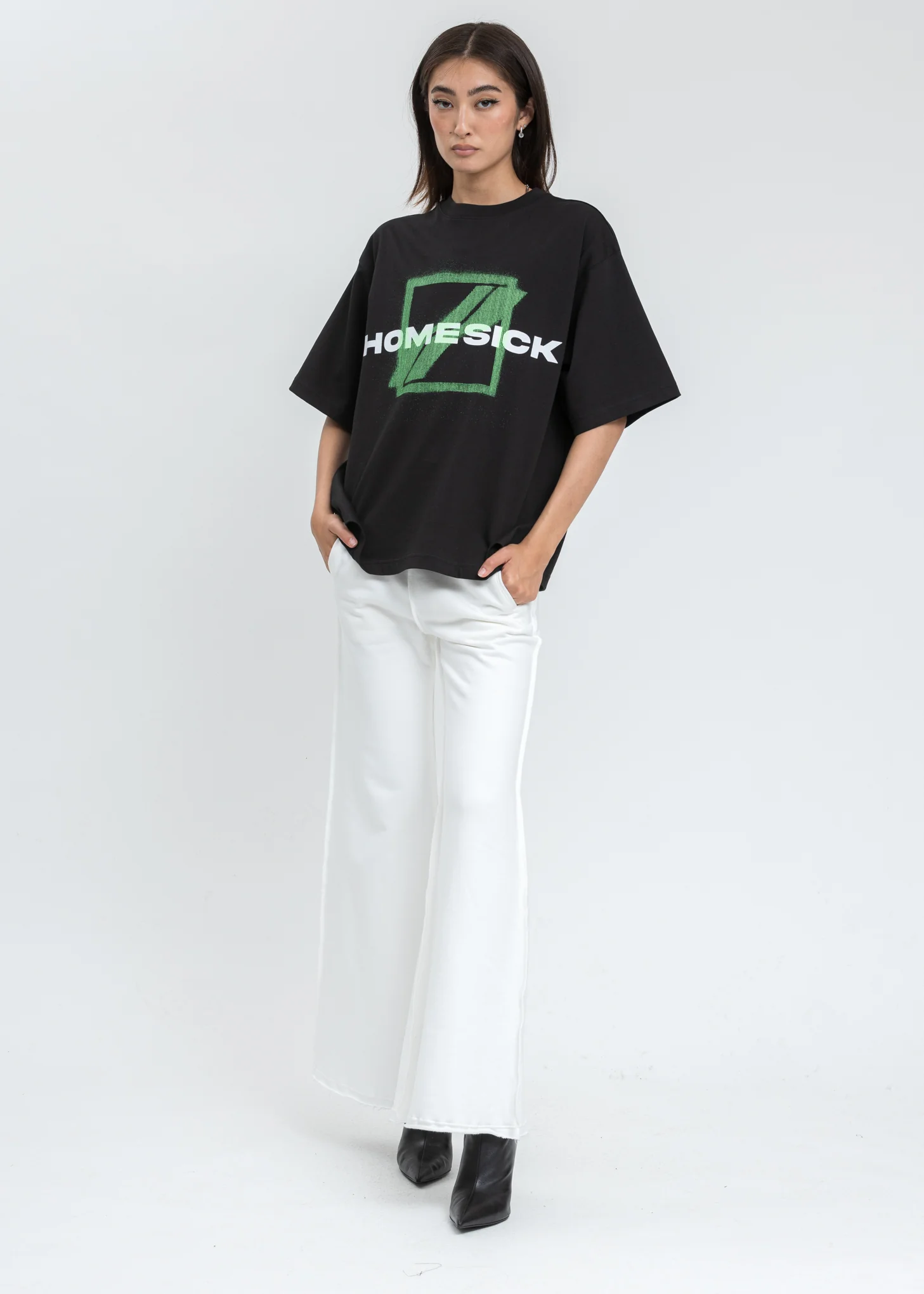 Black Homesick Big Logo T-Shirt - Image 5