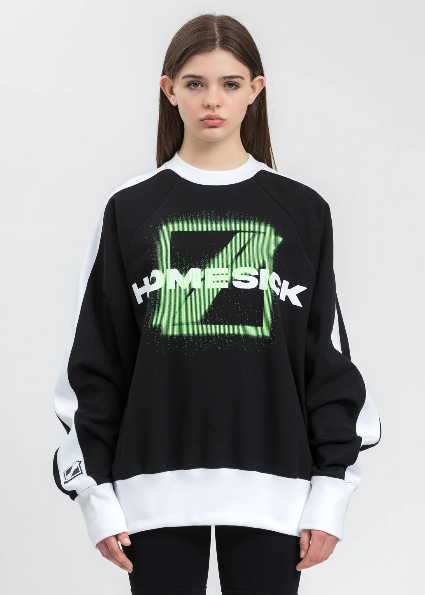 Black Homesick Raglan Sweater