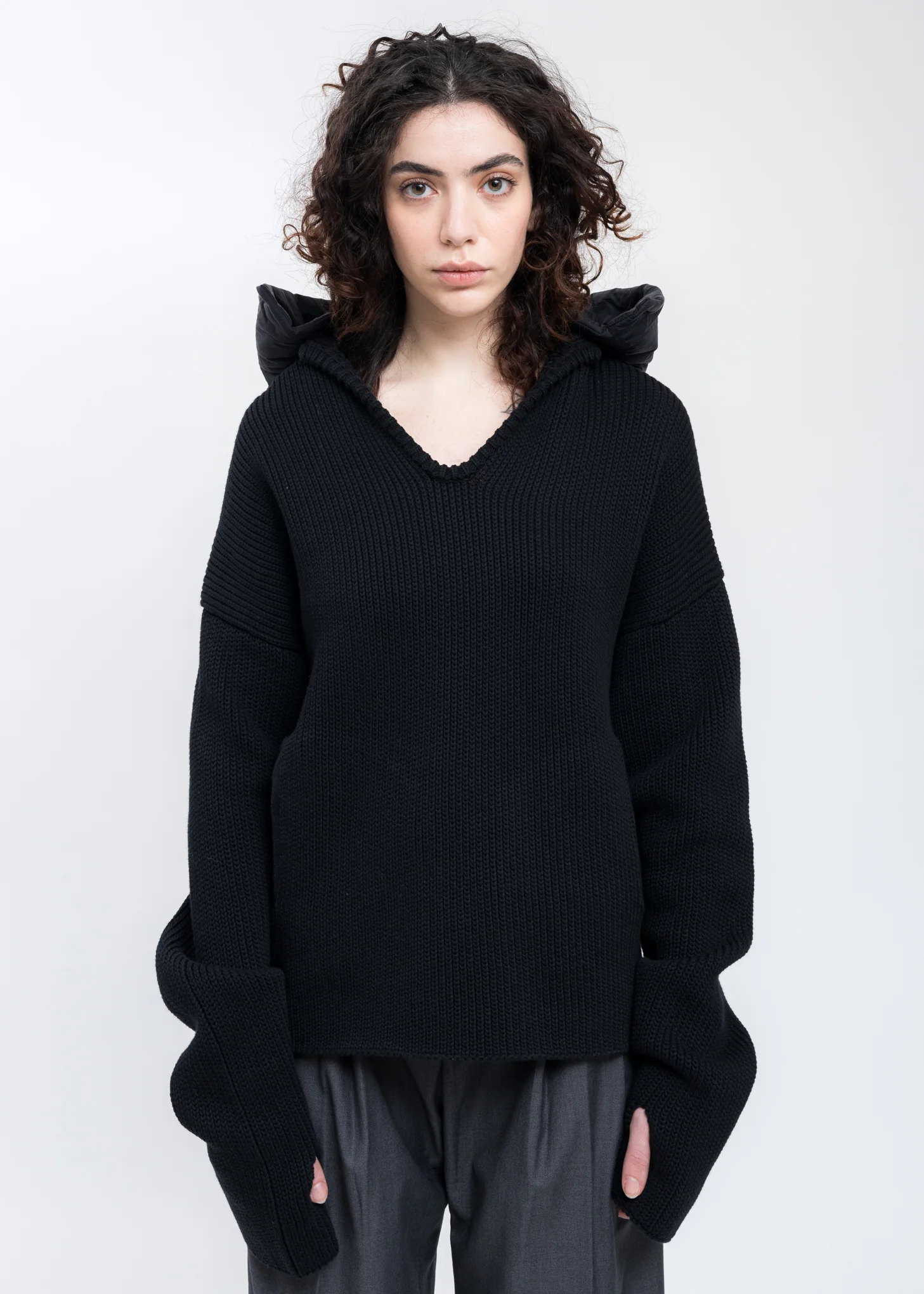Black Hood Knit - Image 2