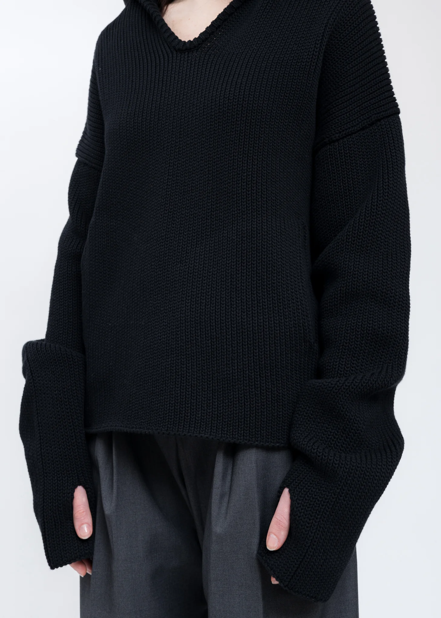 Black Hood Knit - Image 6
