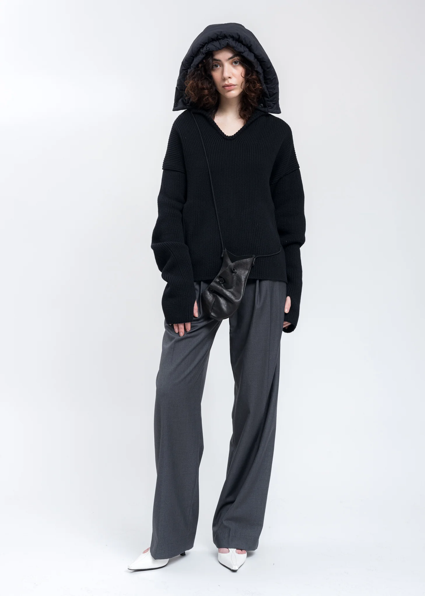 Black Hood Knit - Image 8