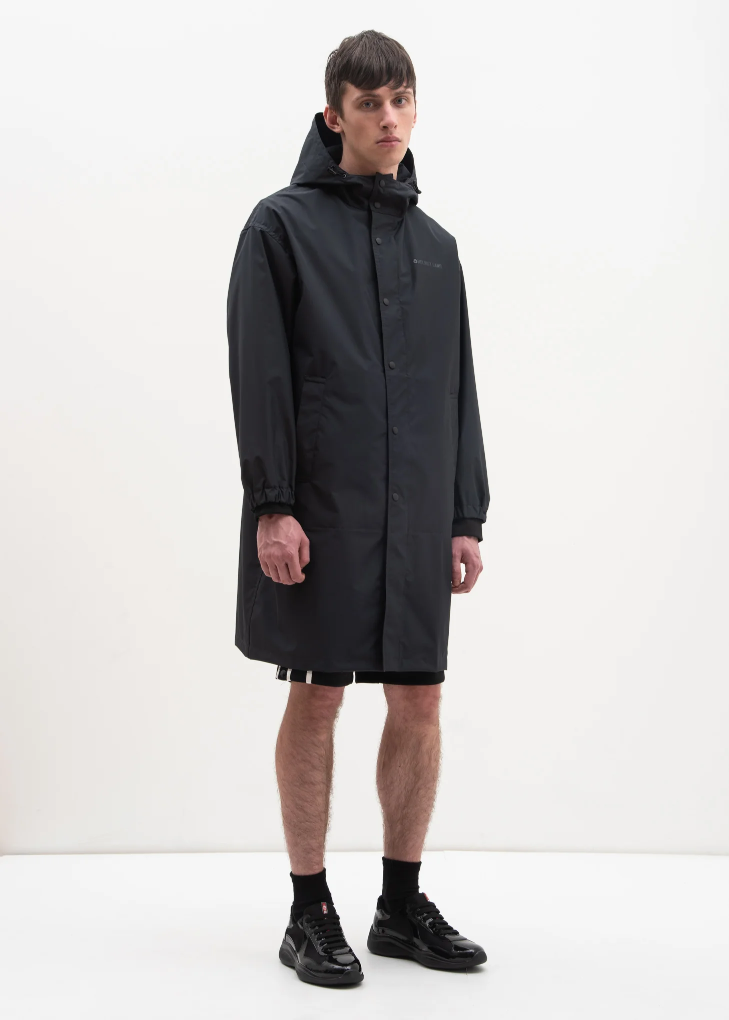 Black Hooded Raincoat (Special Project) - Image 3