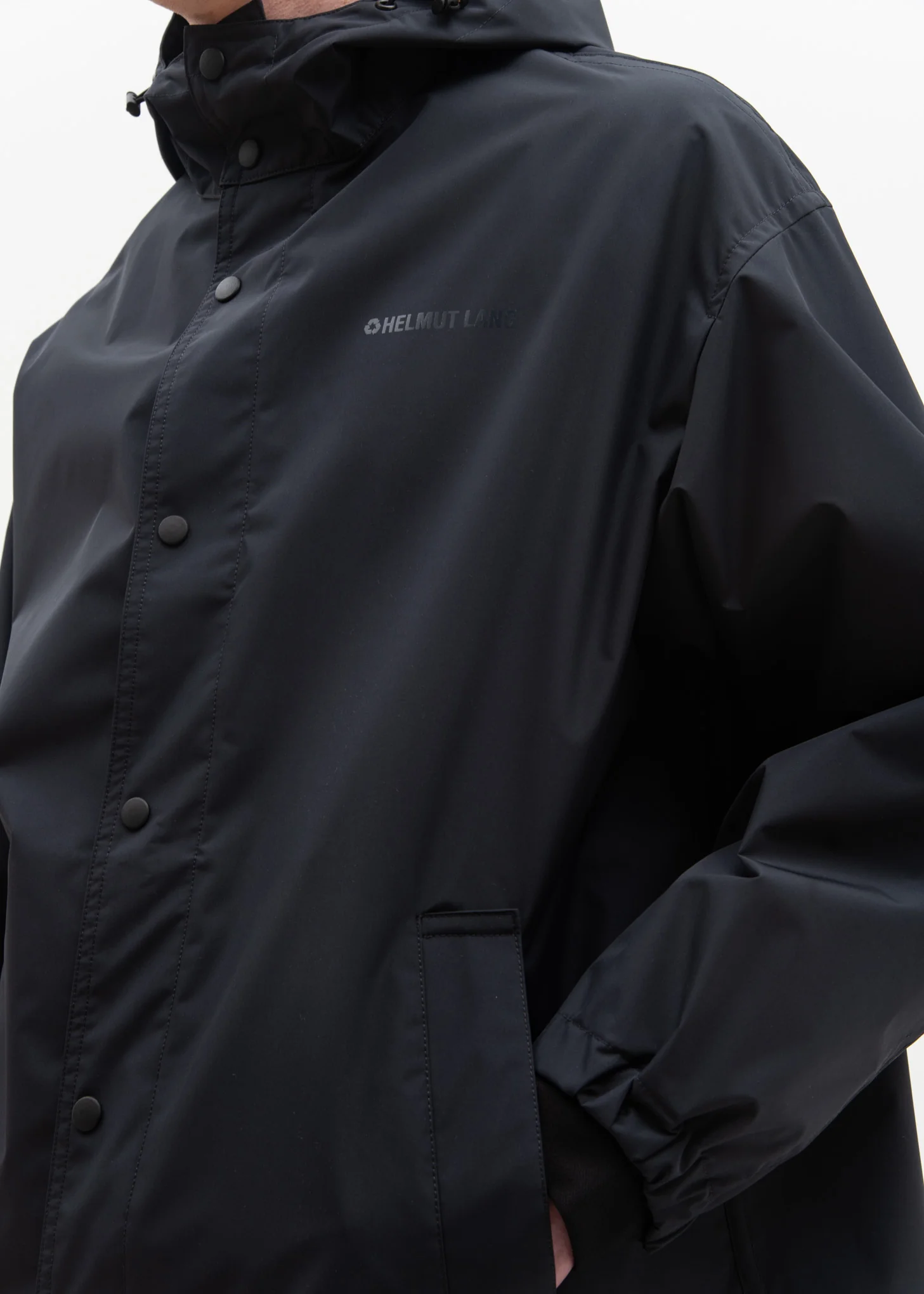 Black Hooded Raincoat (Special Project) - Image 5