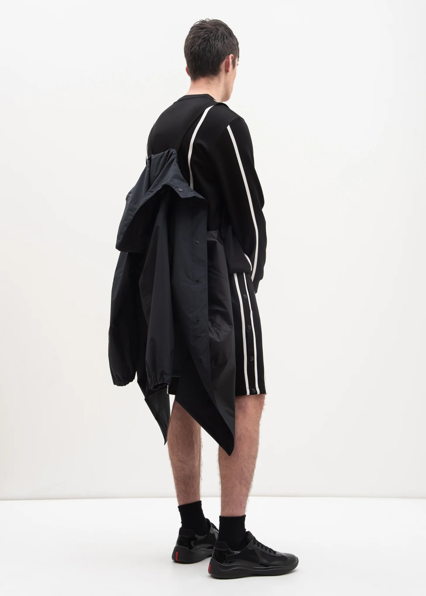 Black Hooded Raincoat (Special Project) - Image 7