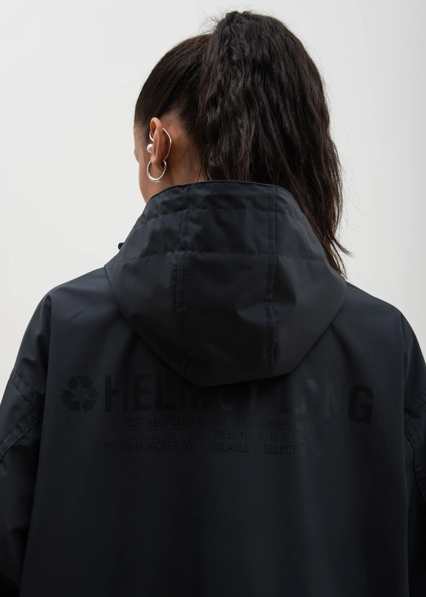Black Hooded Raincoat (Special Project) - Image 2