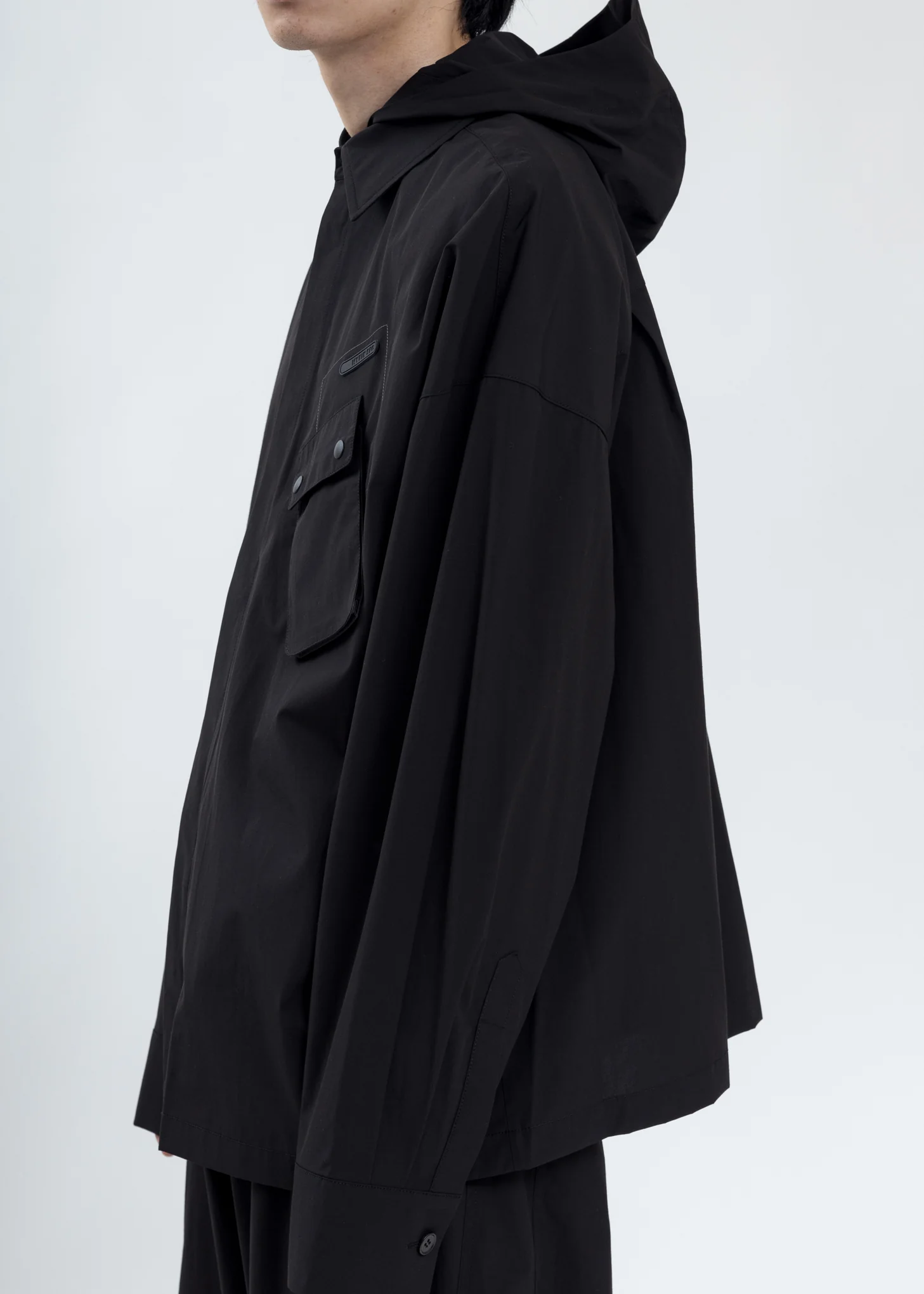 Black Hooded Shirt - Image 5