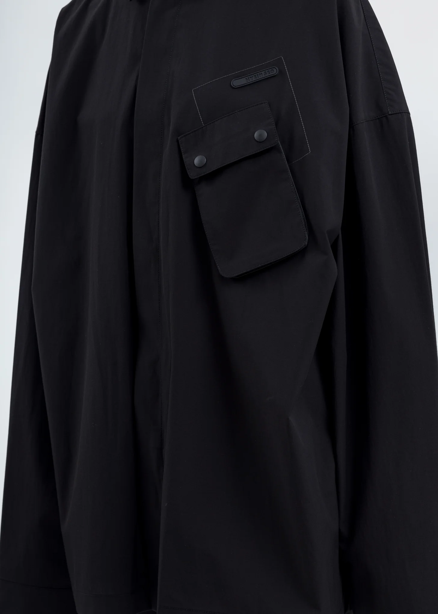 Black Hooded Shirt - Image 3