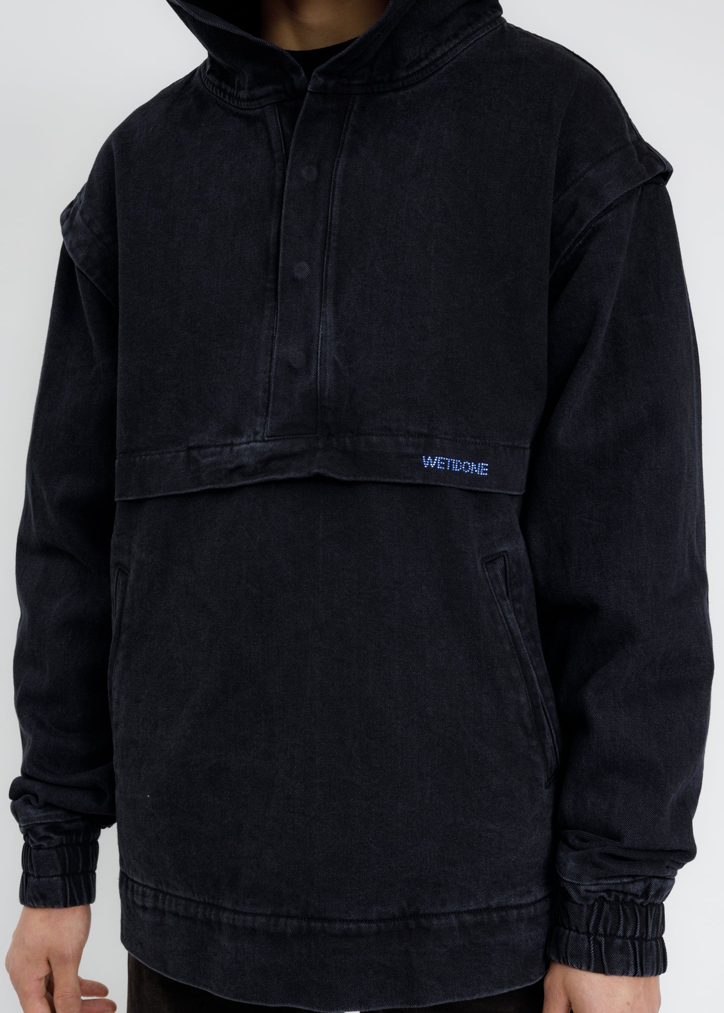Black Hoodie Anorak - Image 4