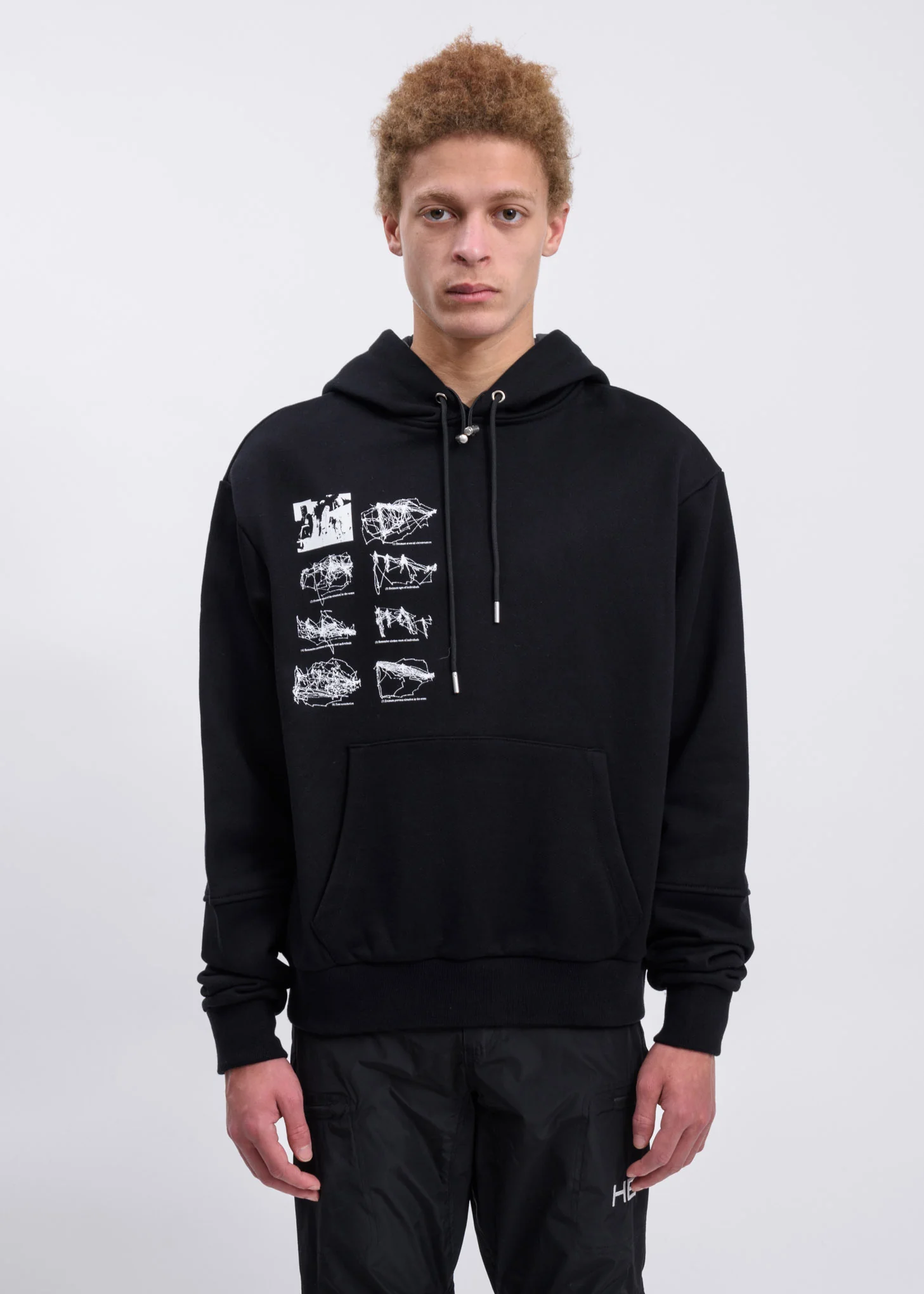 Black Hoodie W. Inside Tech Hood