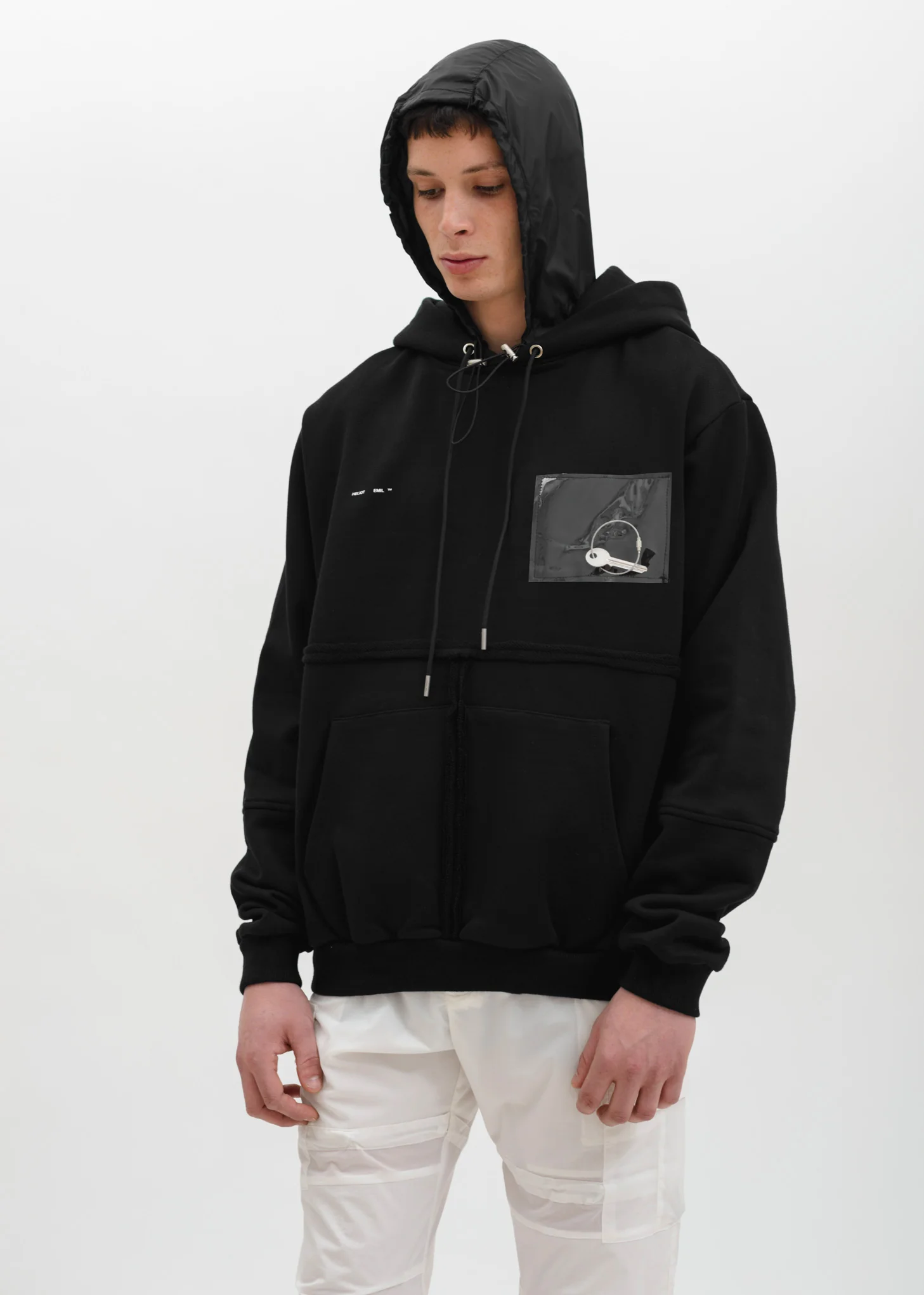 Black Hoodie w/ PVC Details