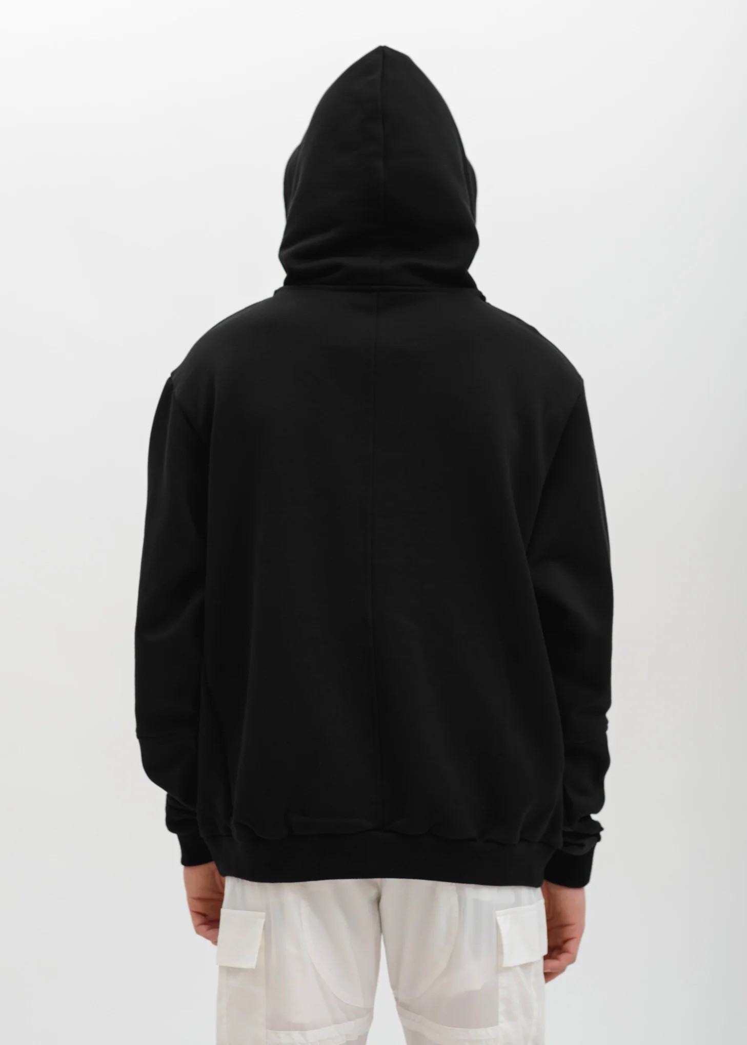 Black Hoodie w/ PVC Details - Image 4