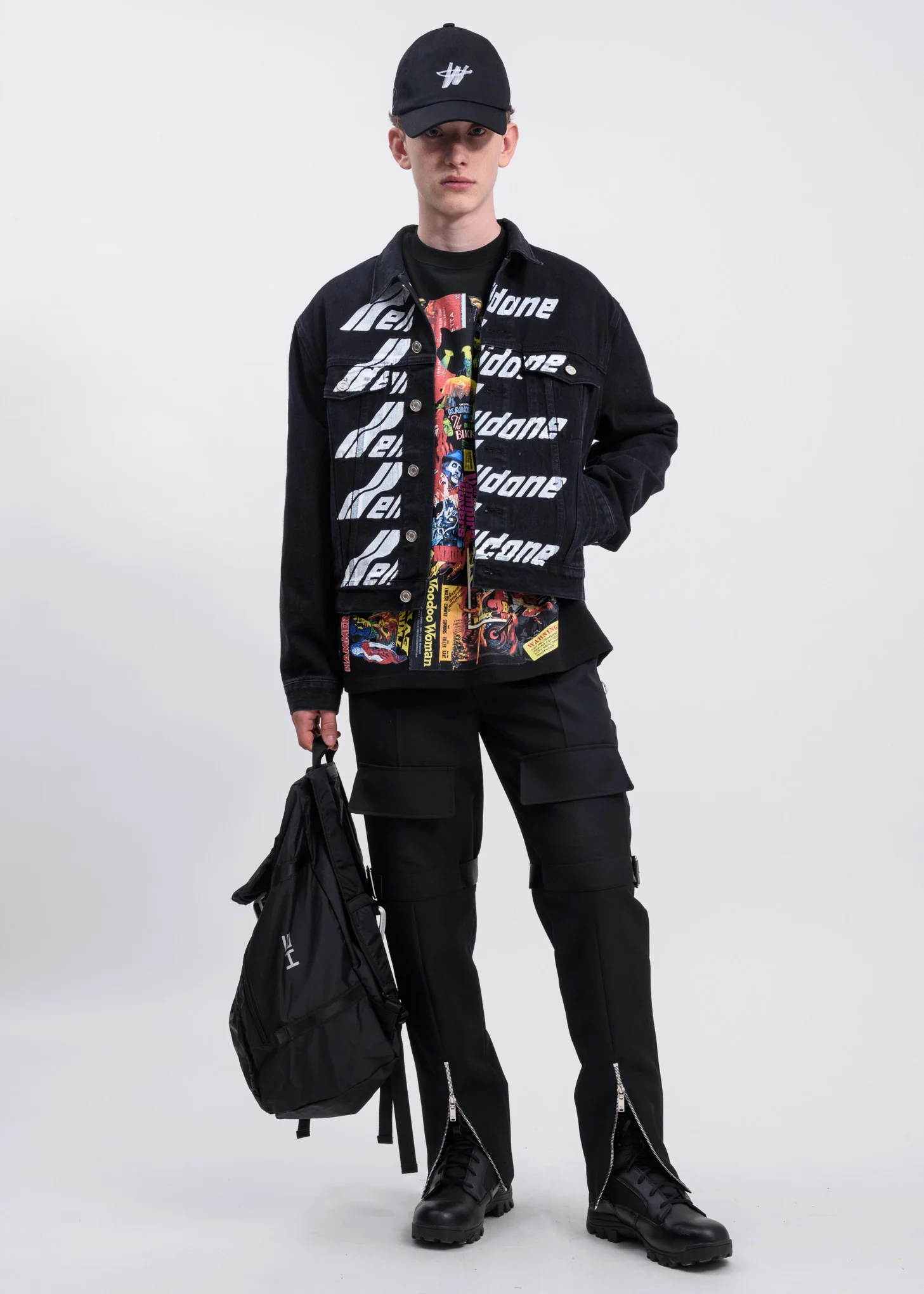 Black Horror Collage Long Sleeves - Image 6