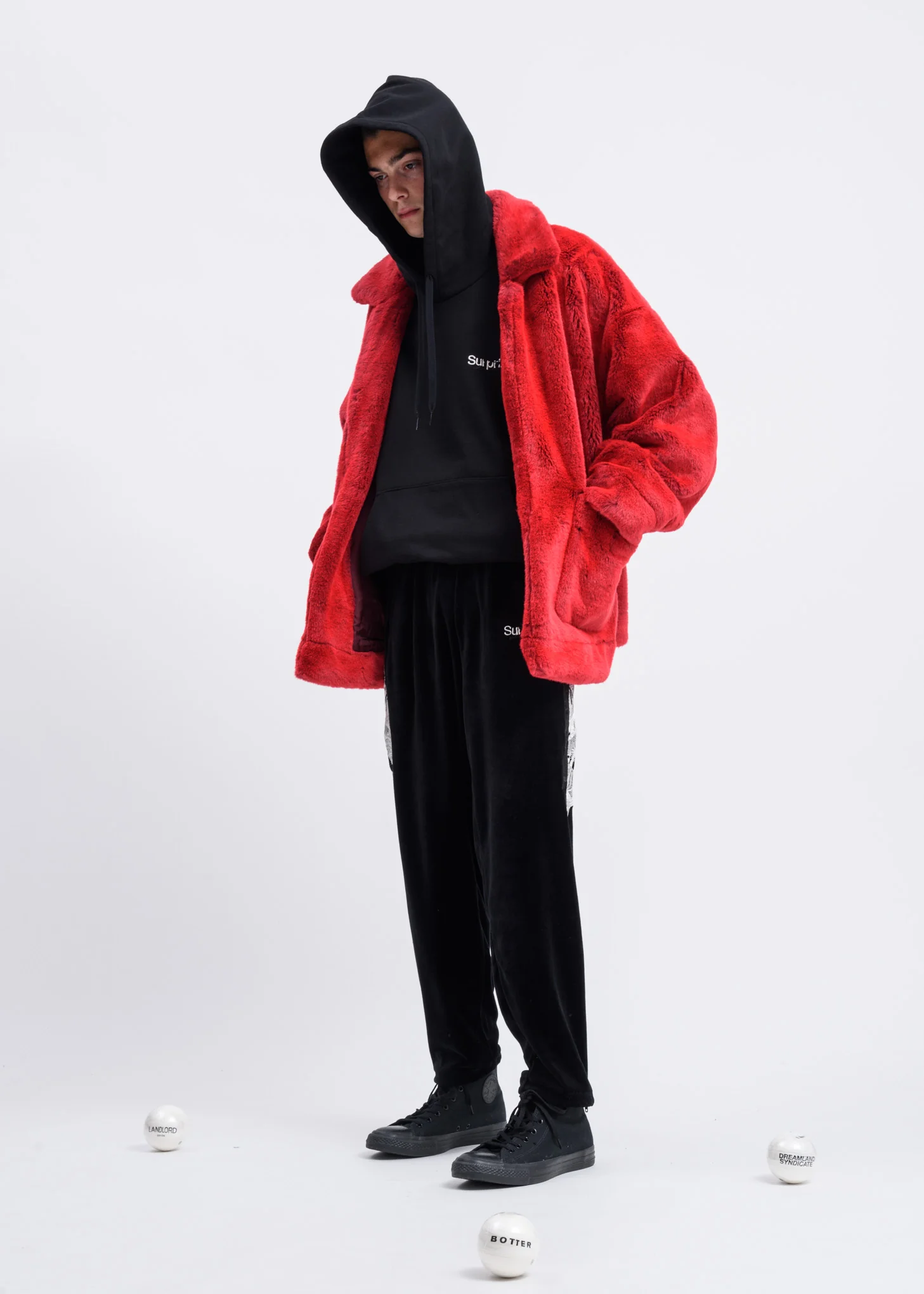Black “Horror” Embroidery Hoodie - Image 5