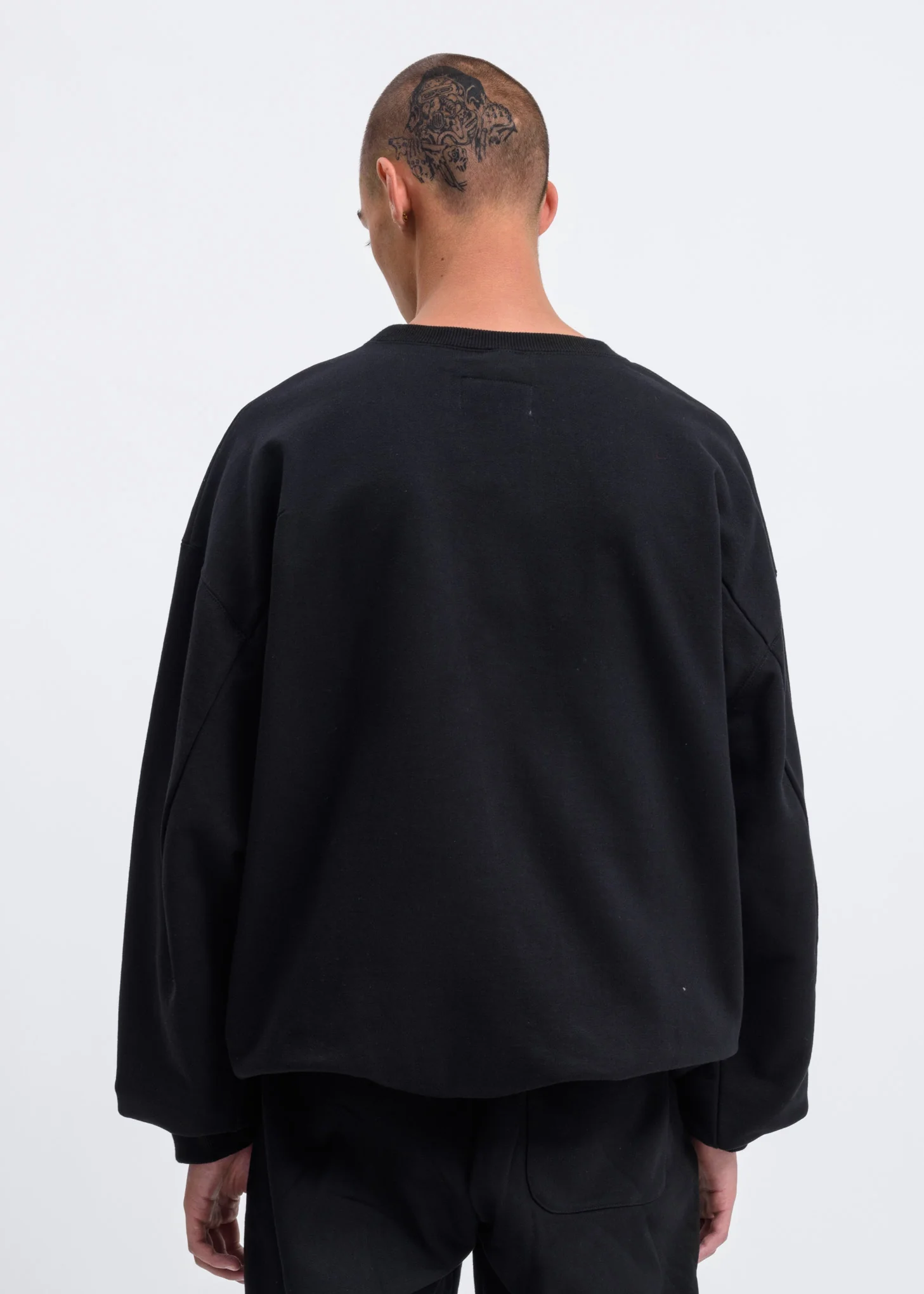 Black “Horror” Embroidery Sweatshirt - Image 3