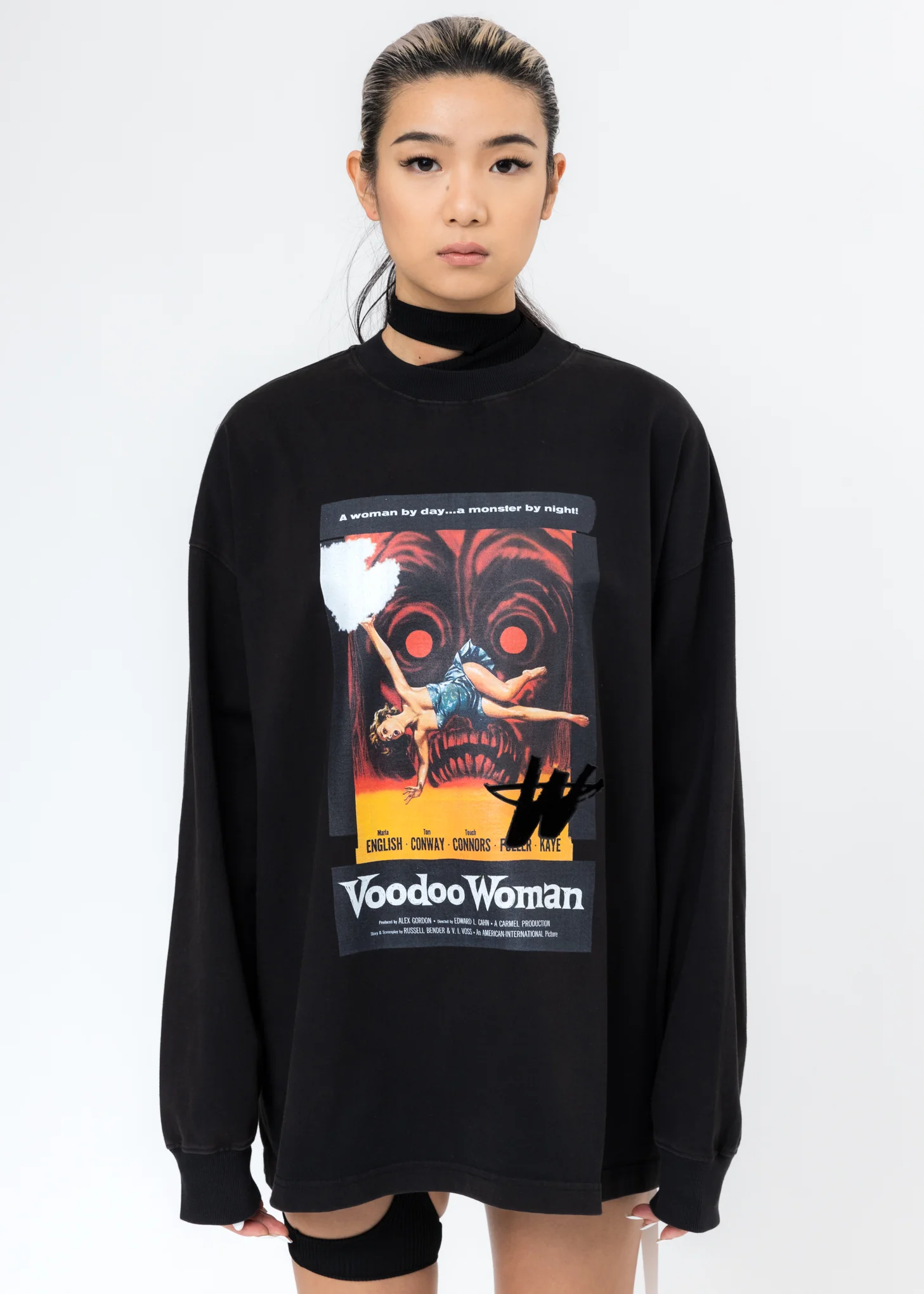 Black Horror Movie Long Sleeve