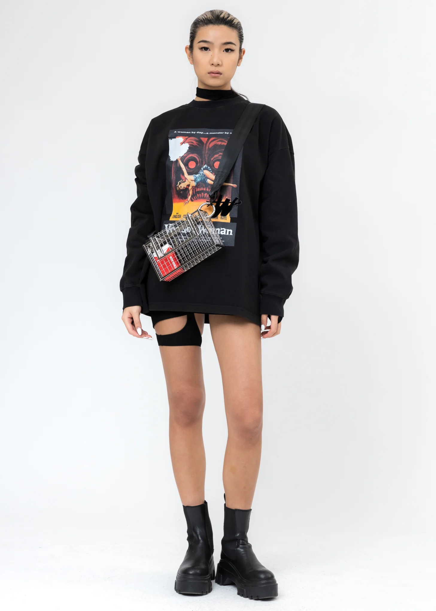 Black Horror Movie Long Sleeve - Image 5