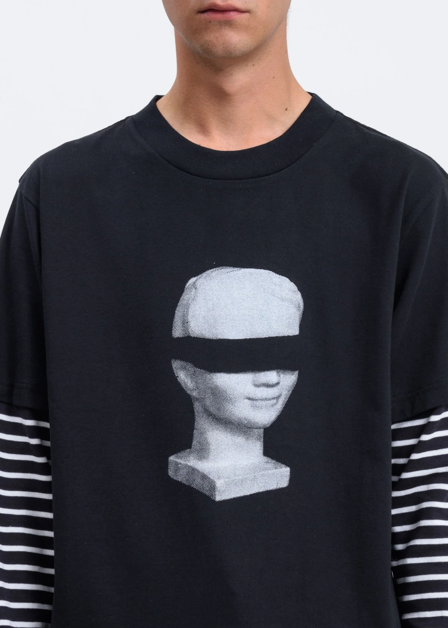 Black Hymypoika Double Layer T-Shirt - Image 3