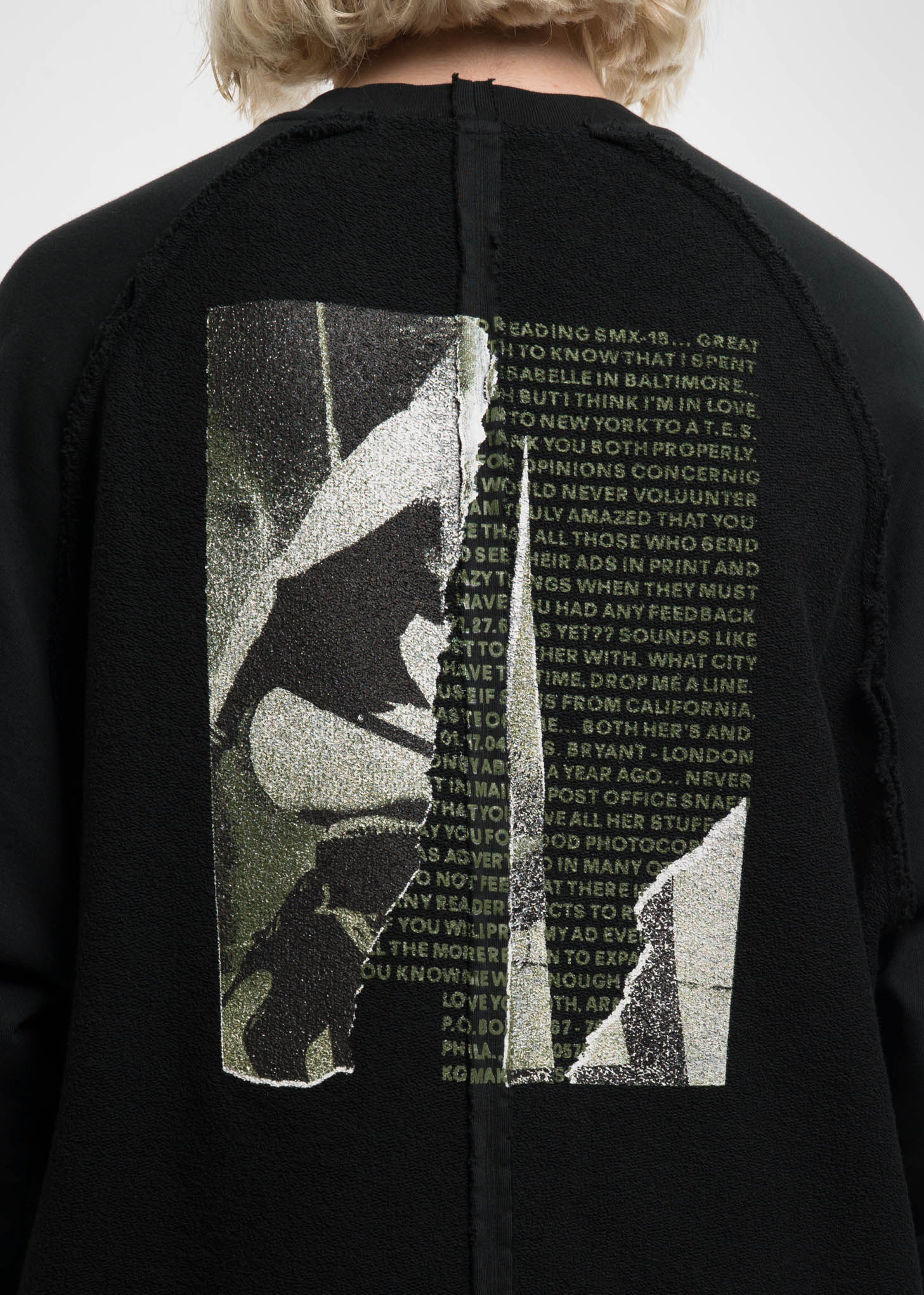Black Inside-Out Raglan Sweatshirt - Image 5