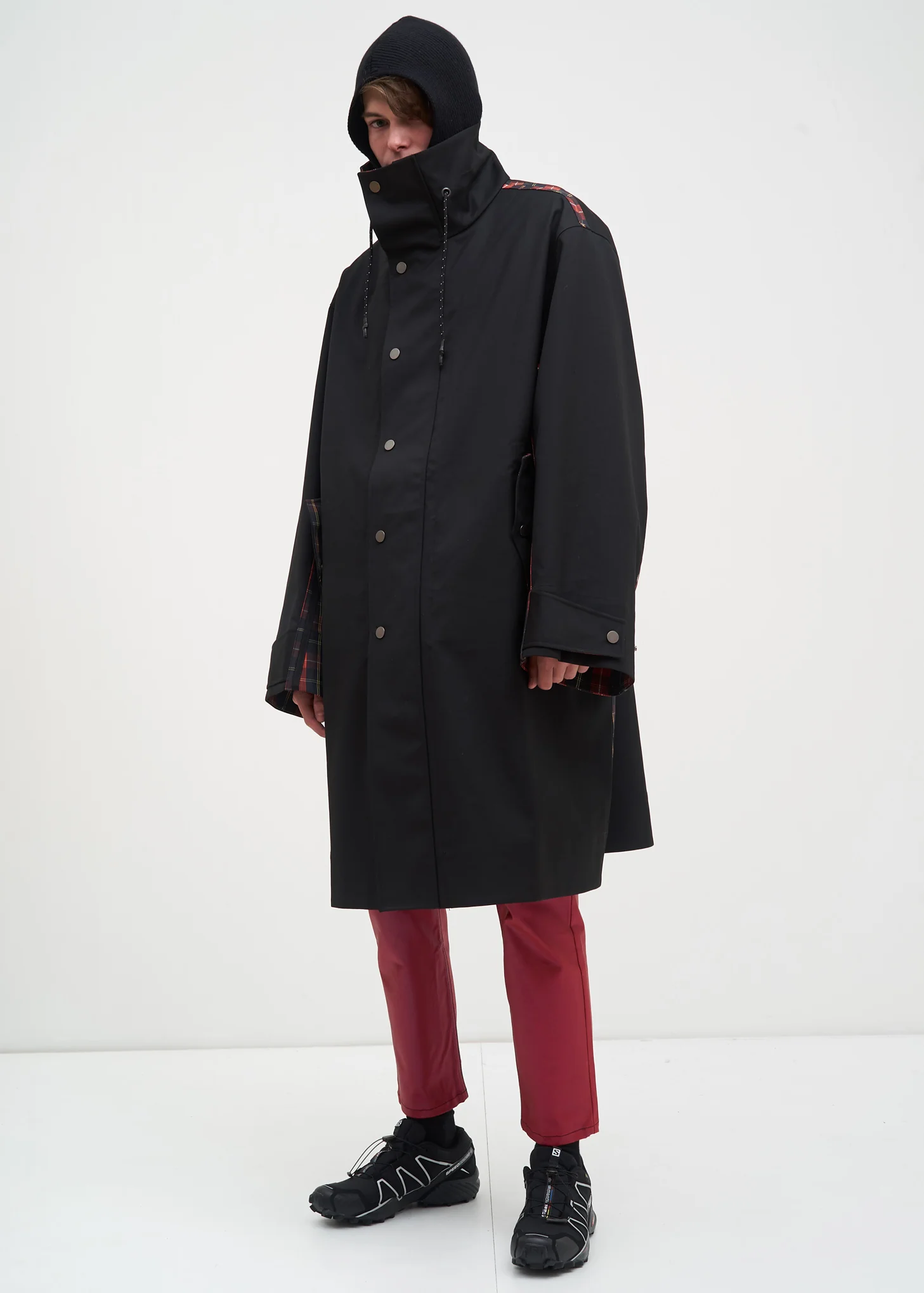 Black Ivan Oversized Car Coat - Image 4