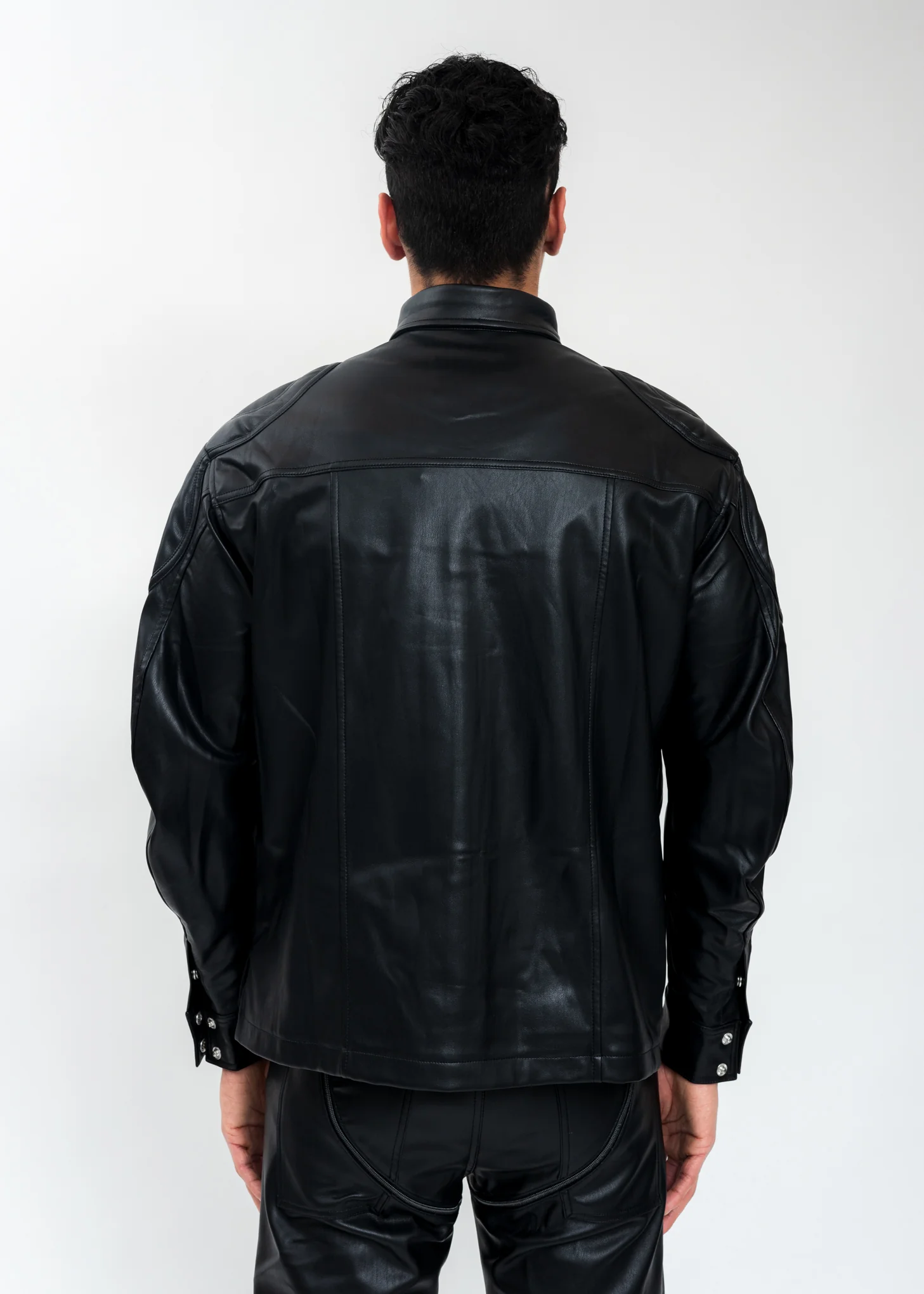 Black Jacket With Patches And Zip - Image 5