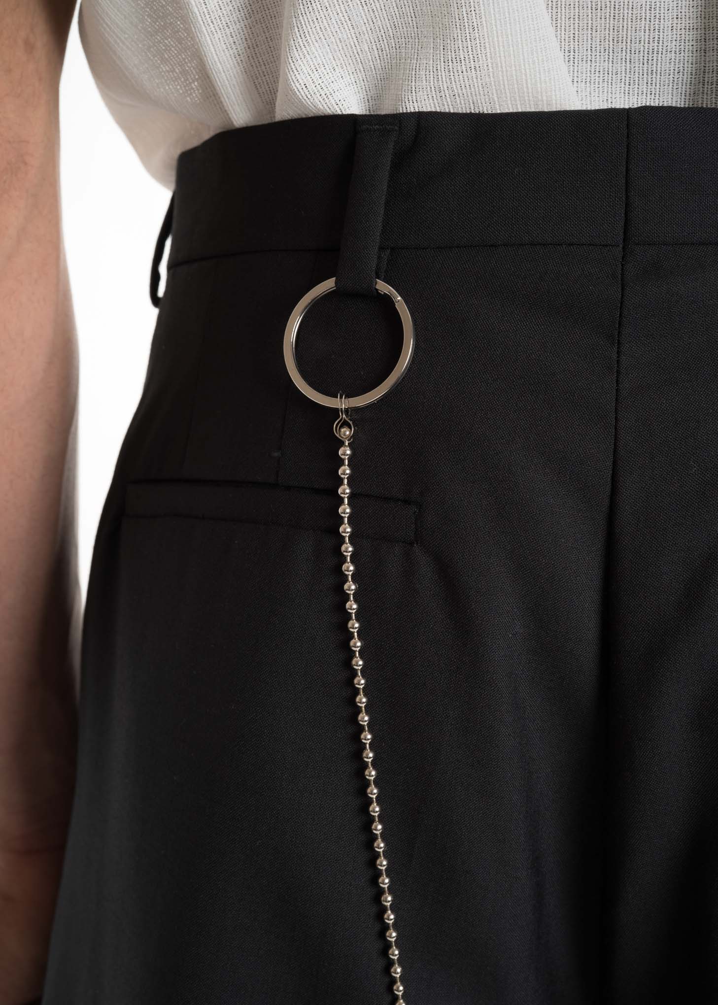 Black Jayson Pleated Shorts - Image 6