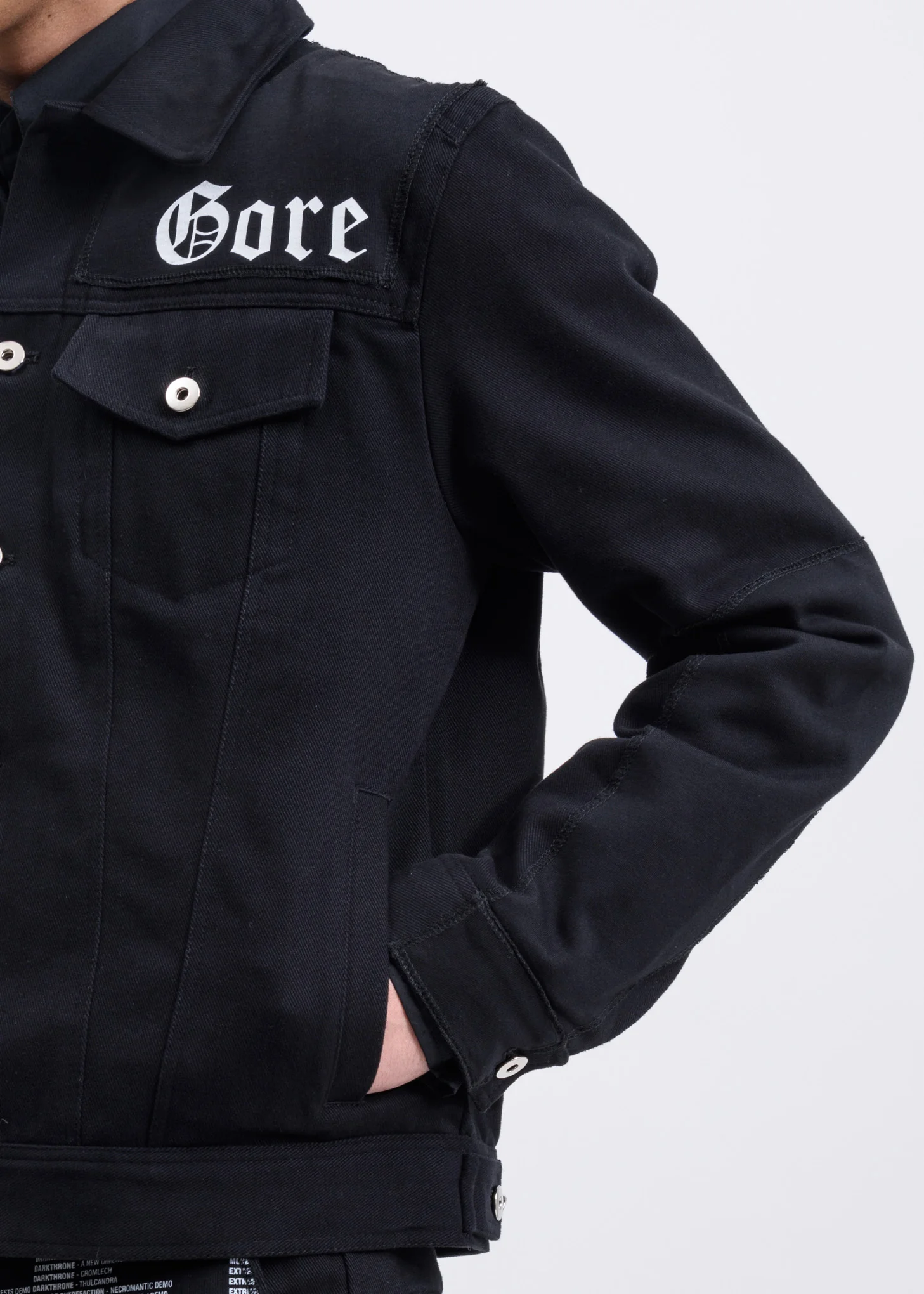 Black Denim Samizdat Jacket - Image 5